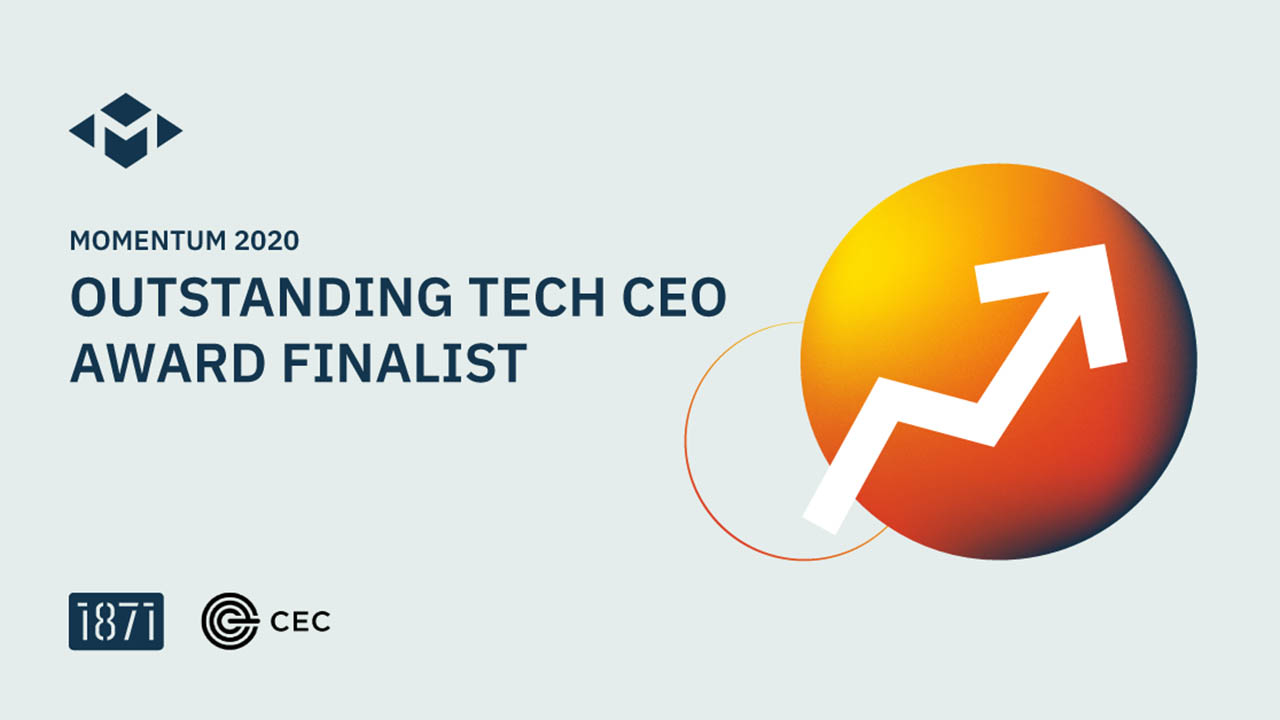 The 2020 Outstanding Tech CEO finalist logo