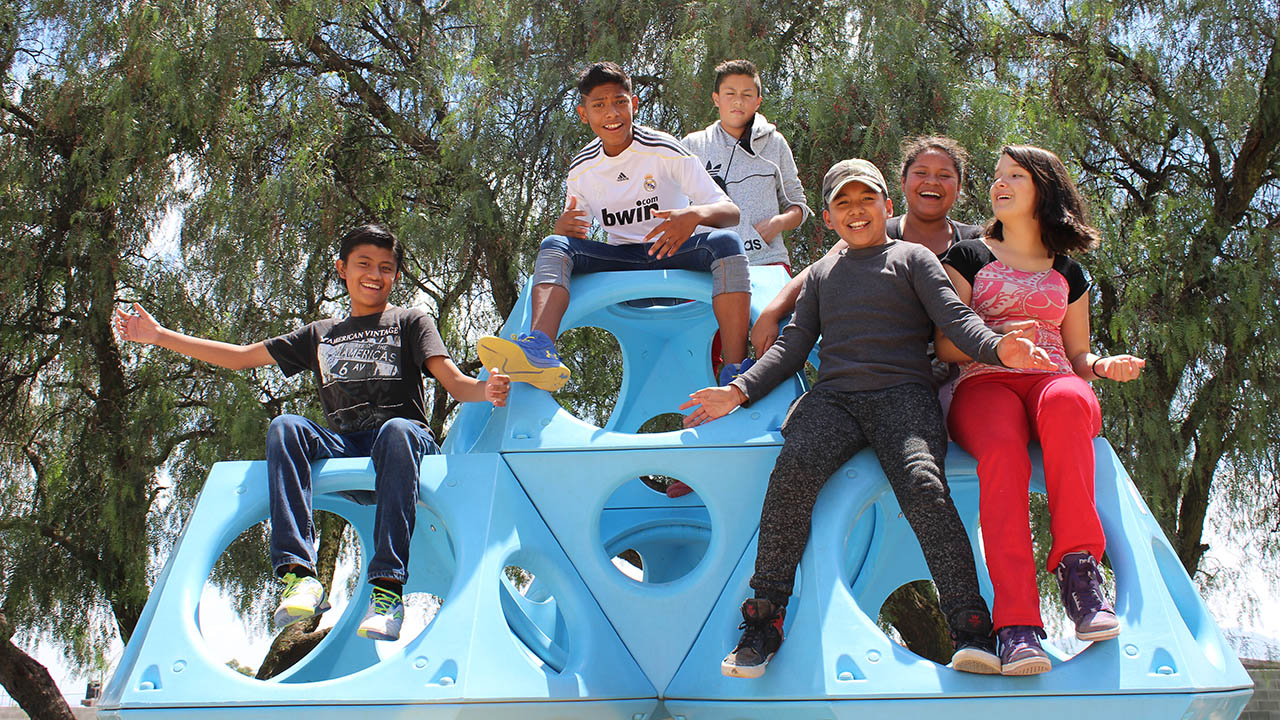 Children from the Boys and Girls Club of Mexico