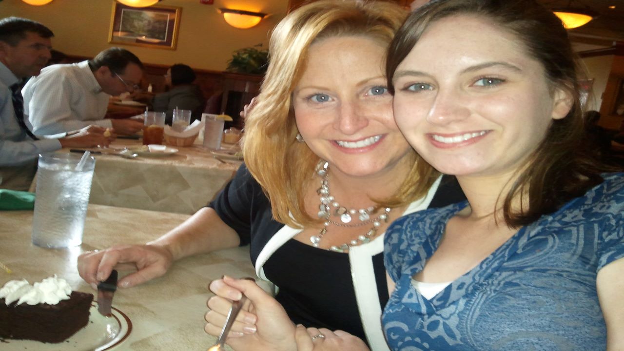 Melissa Mitchell and her daughter Katie Mitchell in a recent photo at a restaurant