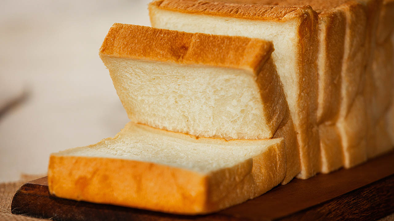 A loaf of white bread