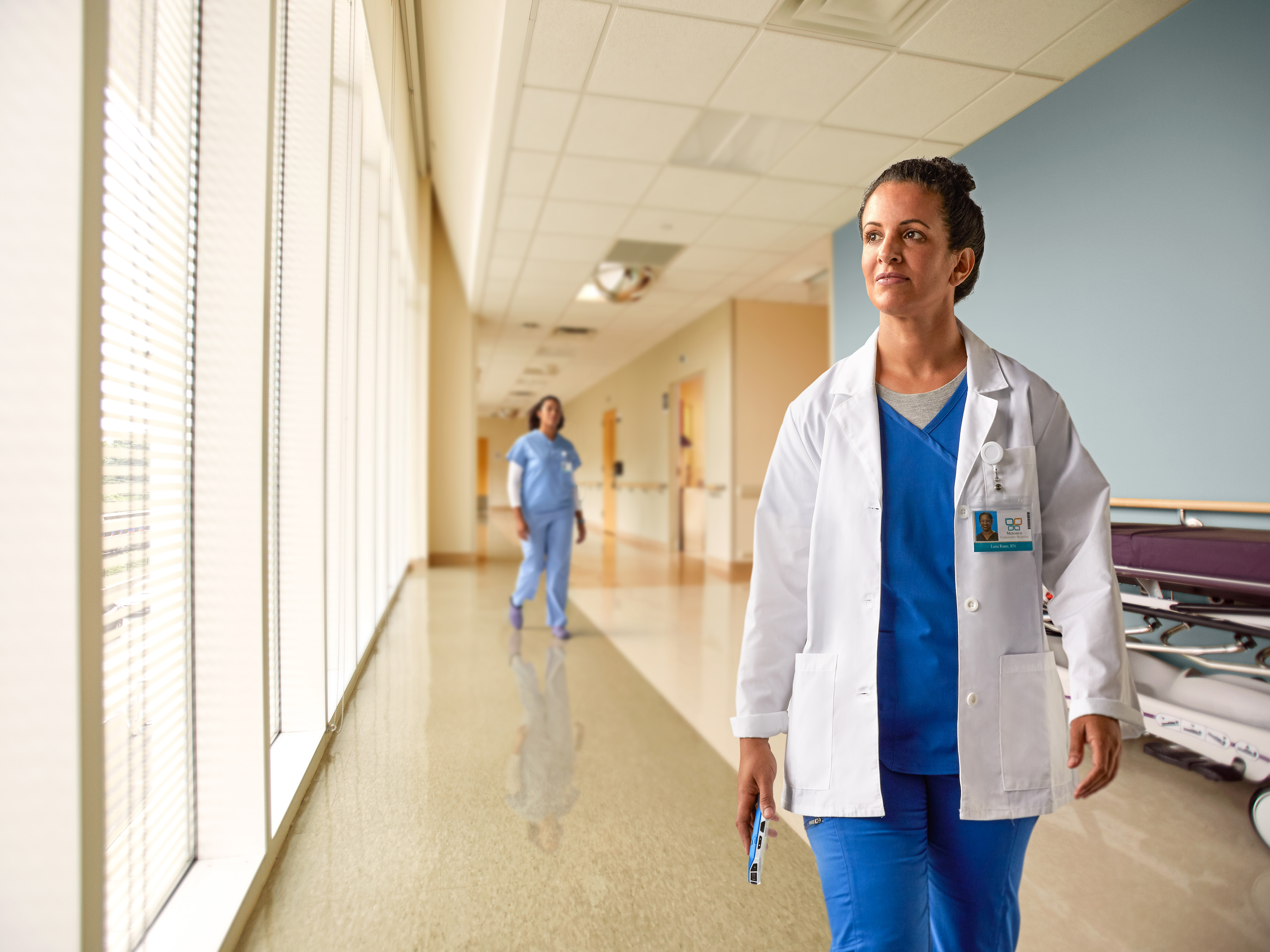 Healthcare Nurse in Hallway 4:3 3600 Healthcare Nurse in Hallway