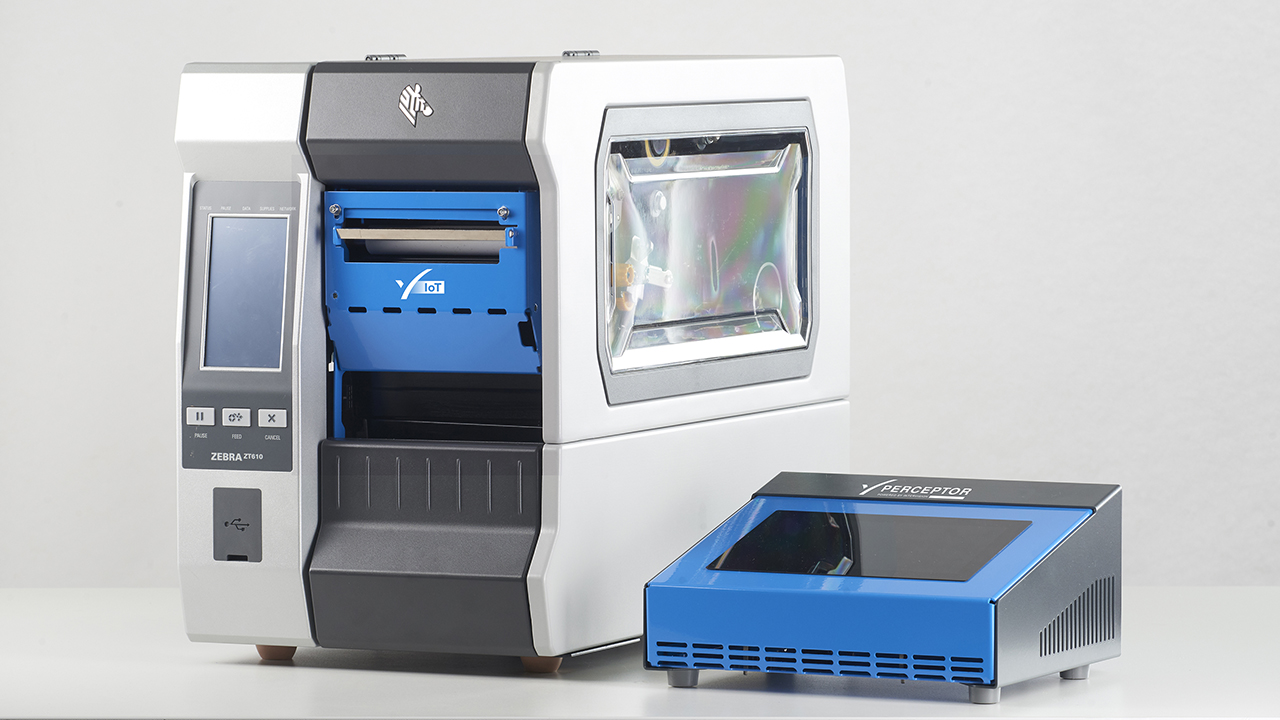 The Zebra ZT610 industrial printer with Perceptor IoT verifier 