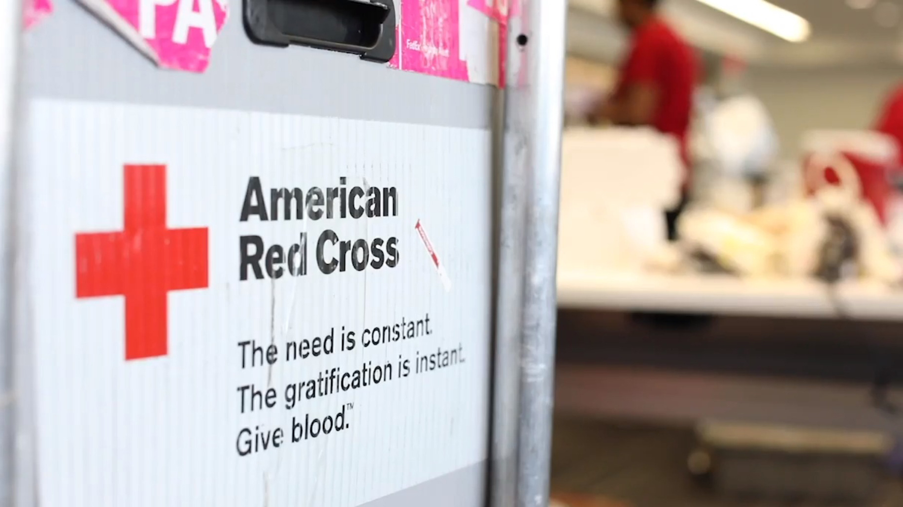 An American Red Cross sign