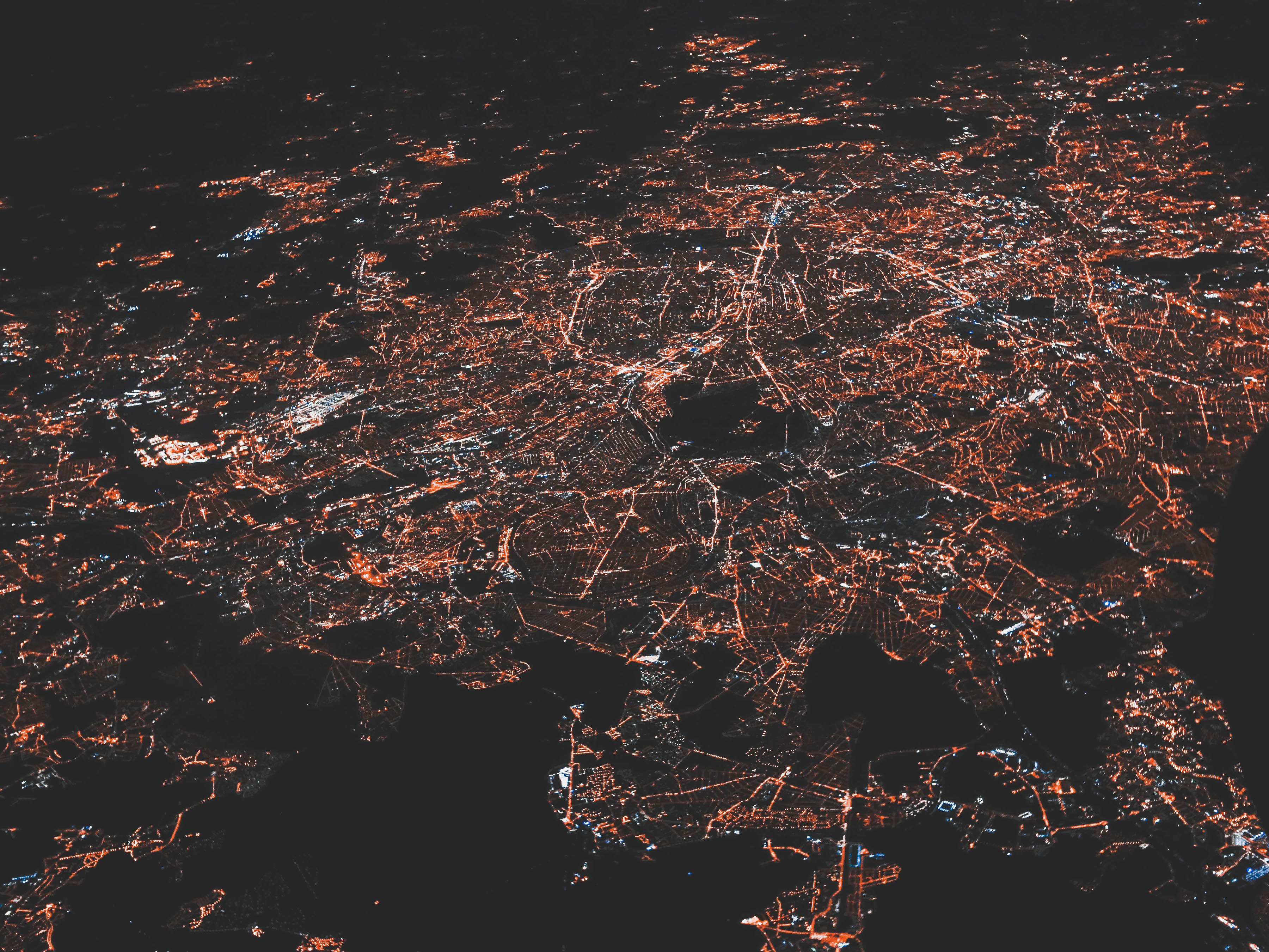 A look at city lights from outer space