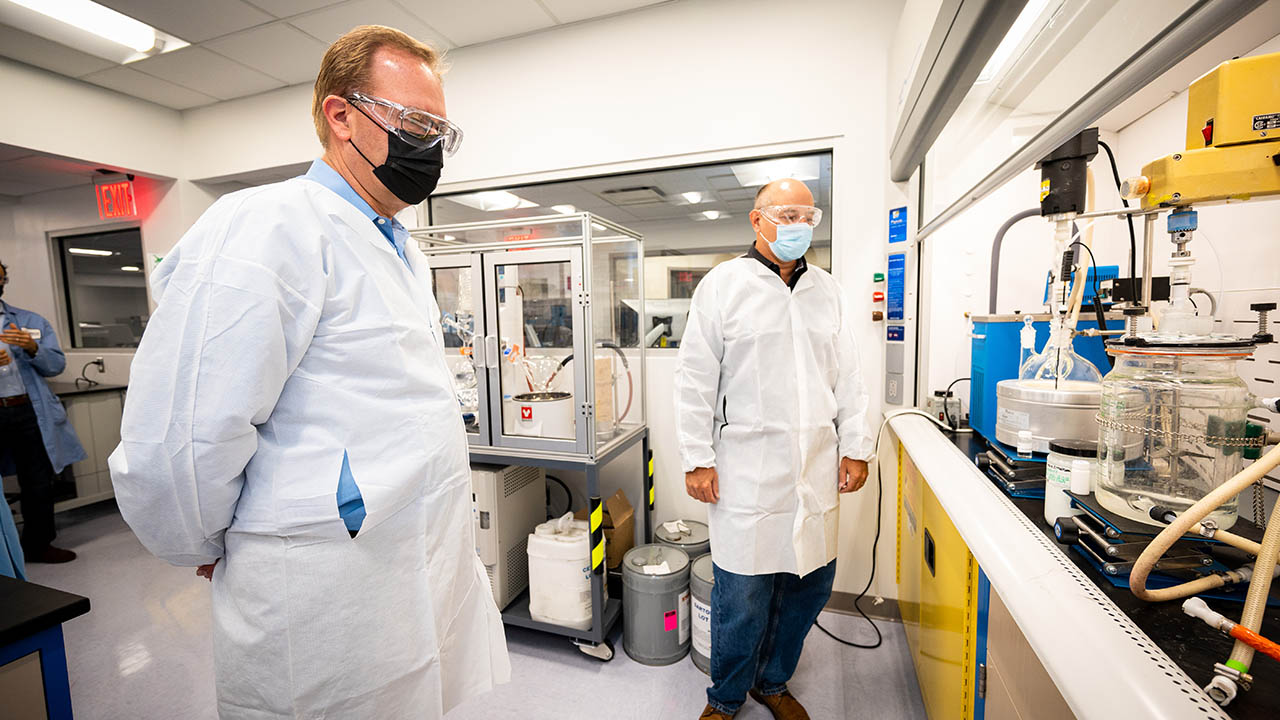 Zebra CEO Anders Gustafsson takes a tour of the Morris Plains, NJ, facility where temperature monitoring technologies are manufactured