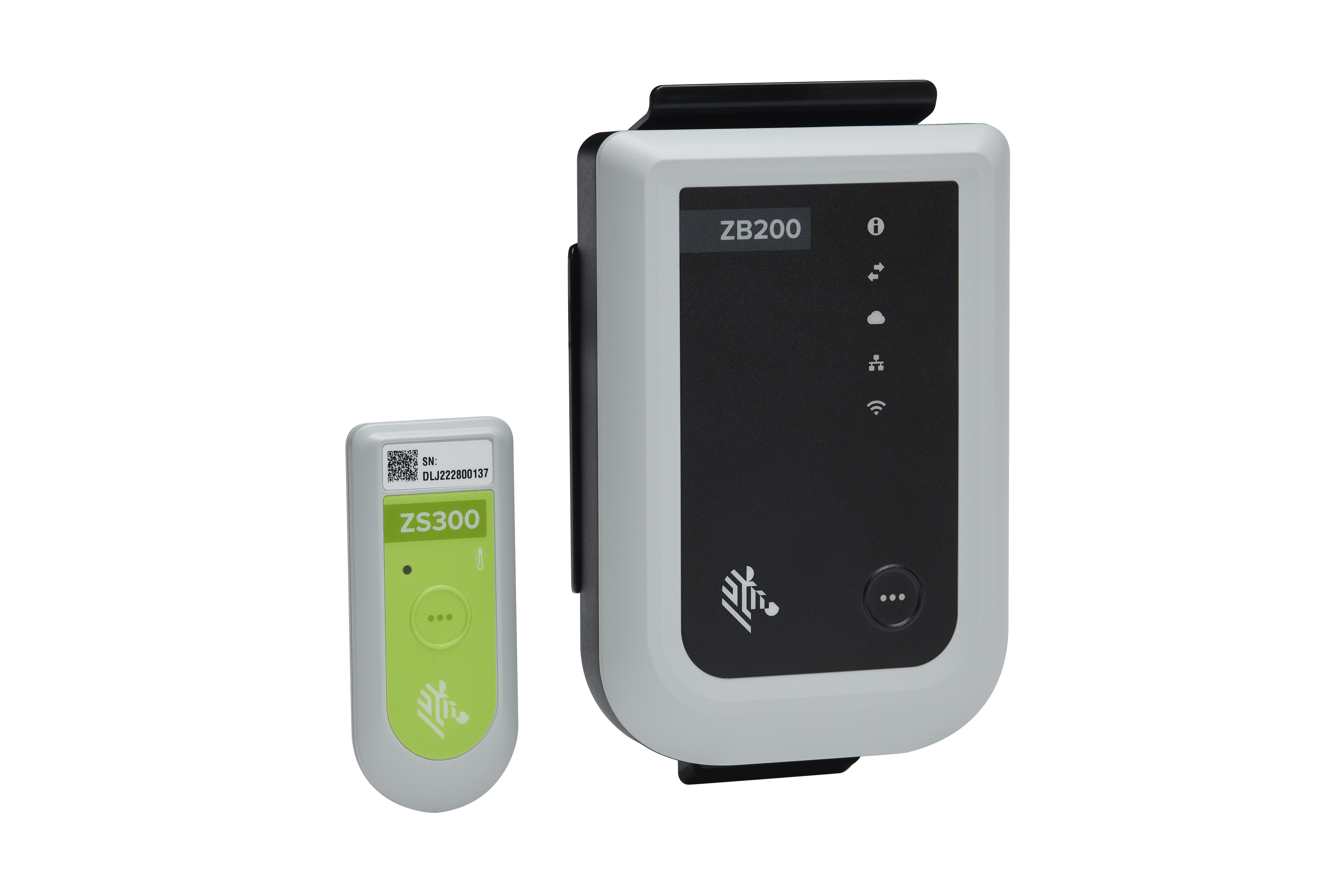 Front of Zebra ZS300 and ZB200 Electronic Sensors