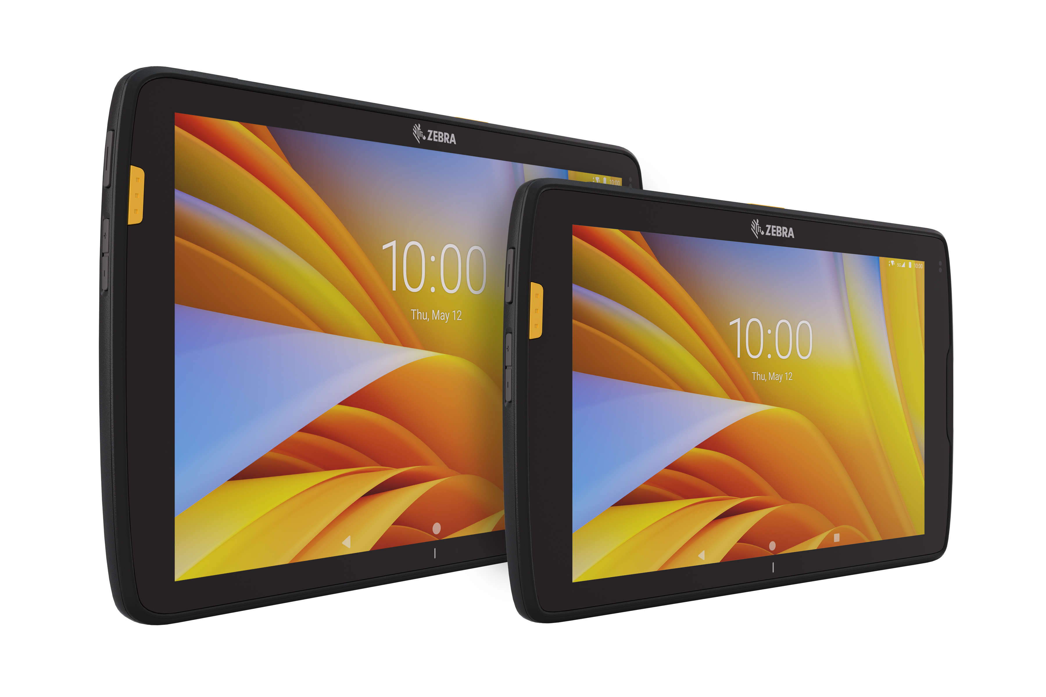 Front Right of Zebra ET4X tablet in black.