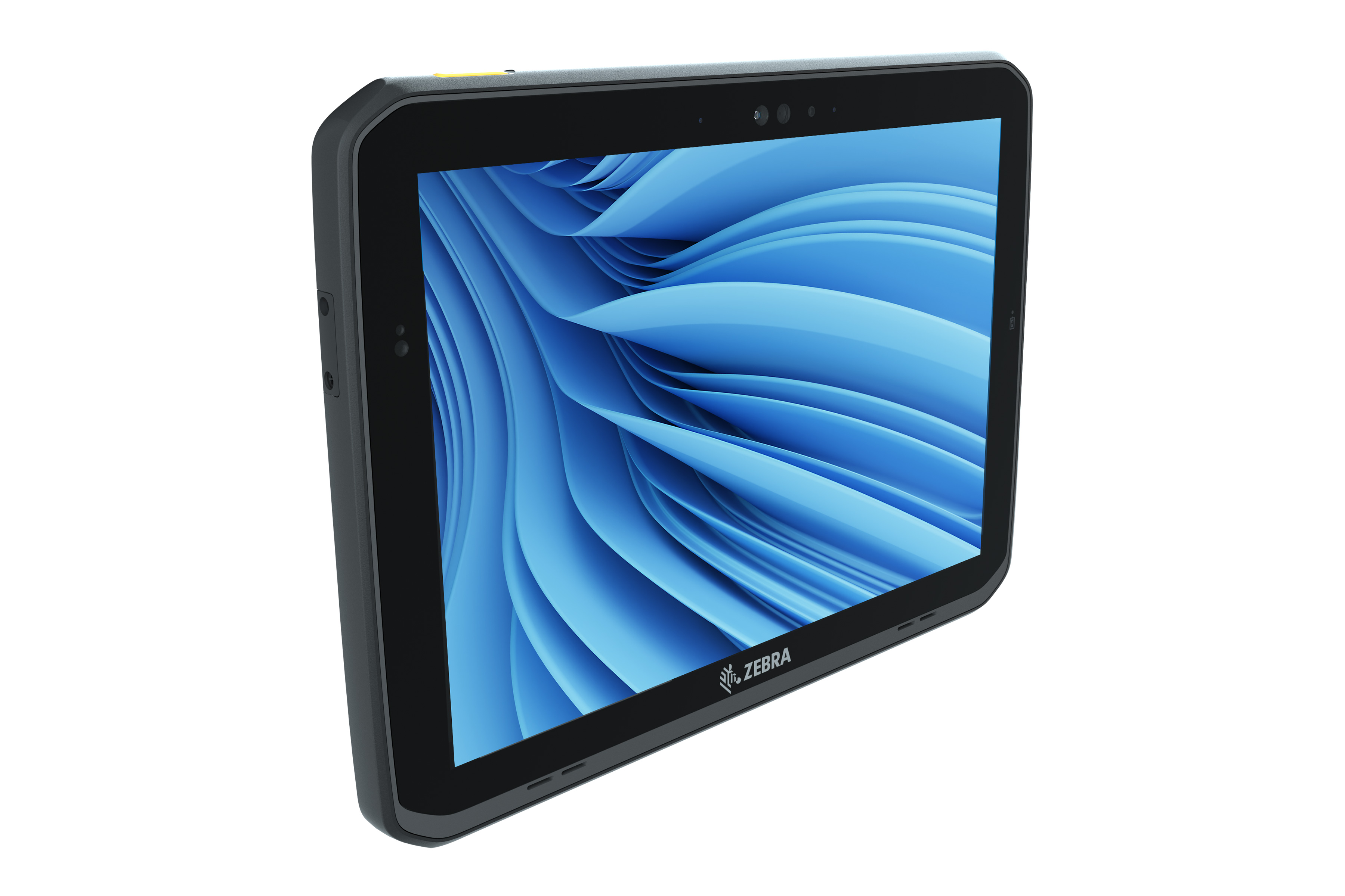Front Right of Zebra ET8X tablet in black.
