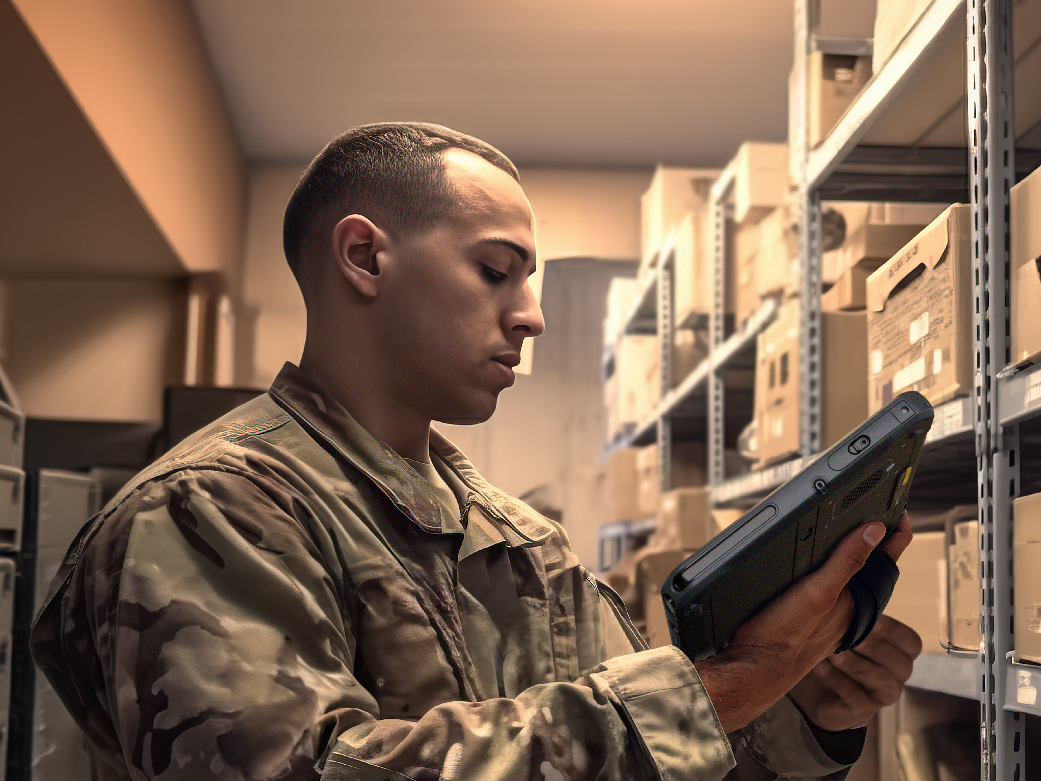 public sector photography website defence warehouse tablet asset tracking