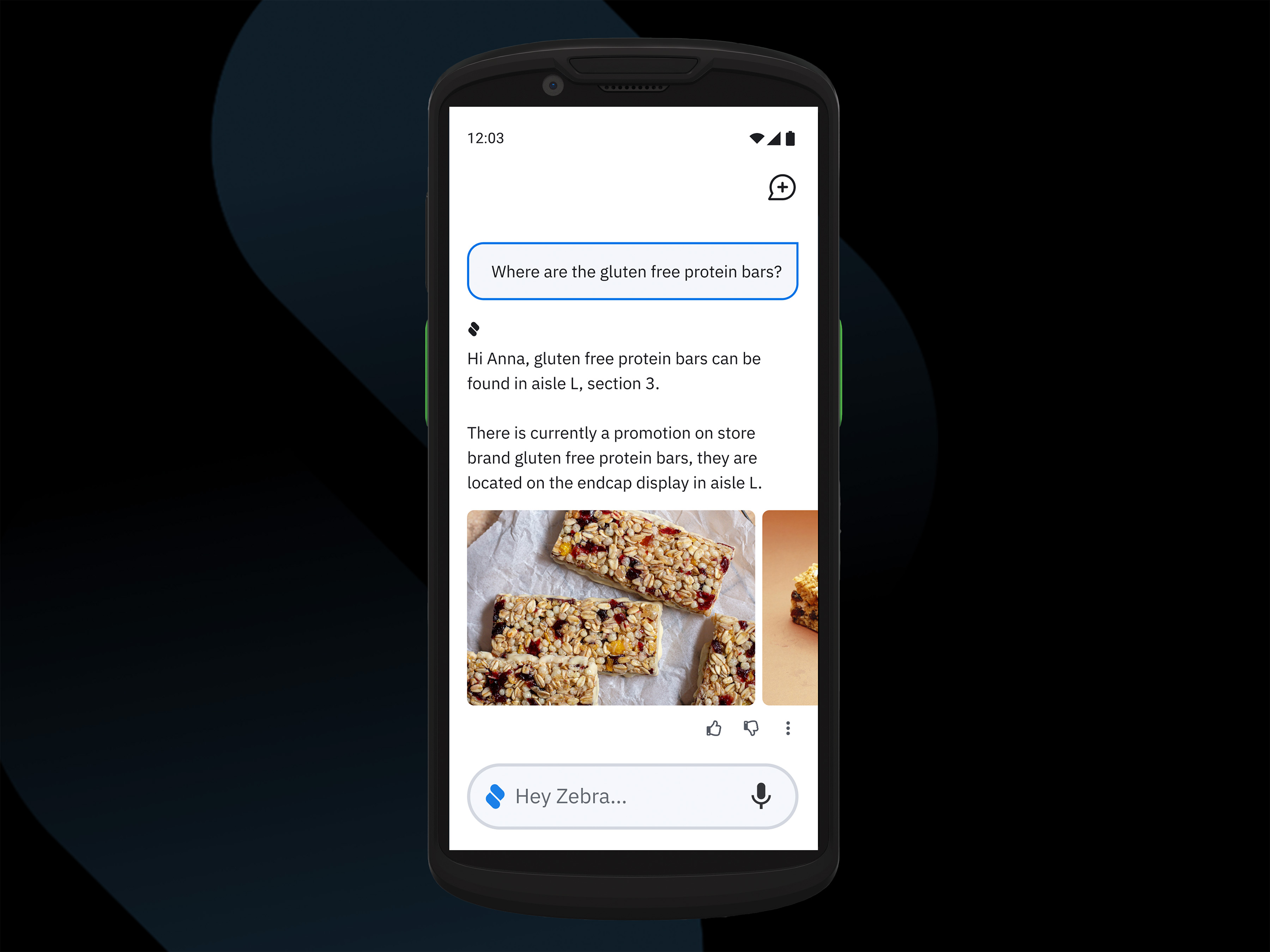 Zebra Companion Sales Agent Screenshot on Device