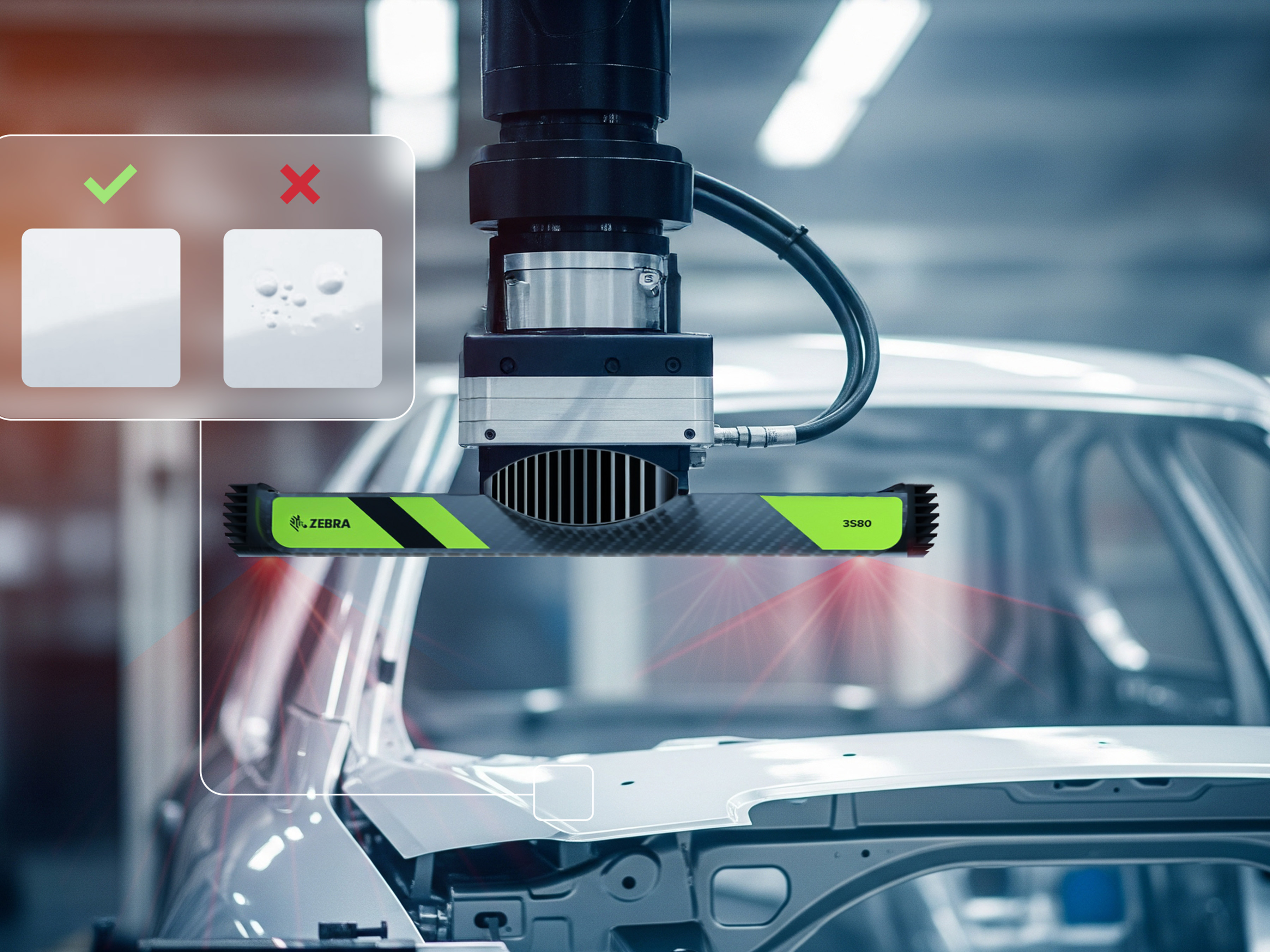 Zebra 3S80 3D Scanner for Automotive Paint Inspection 4x3 3600