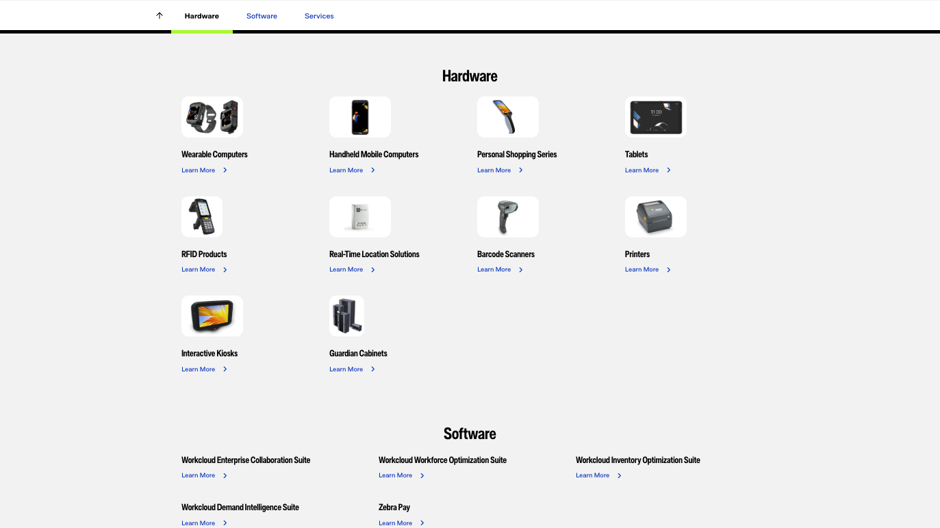 Zebra.com anchor component