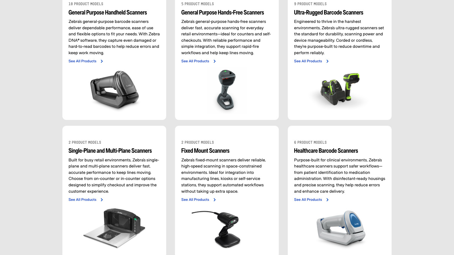 Zebra.com card container component