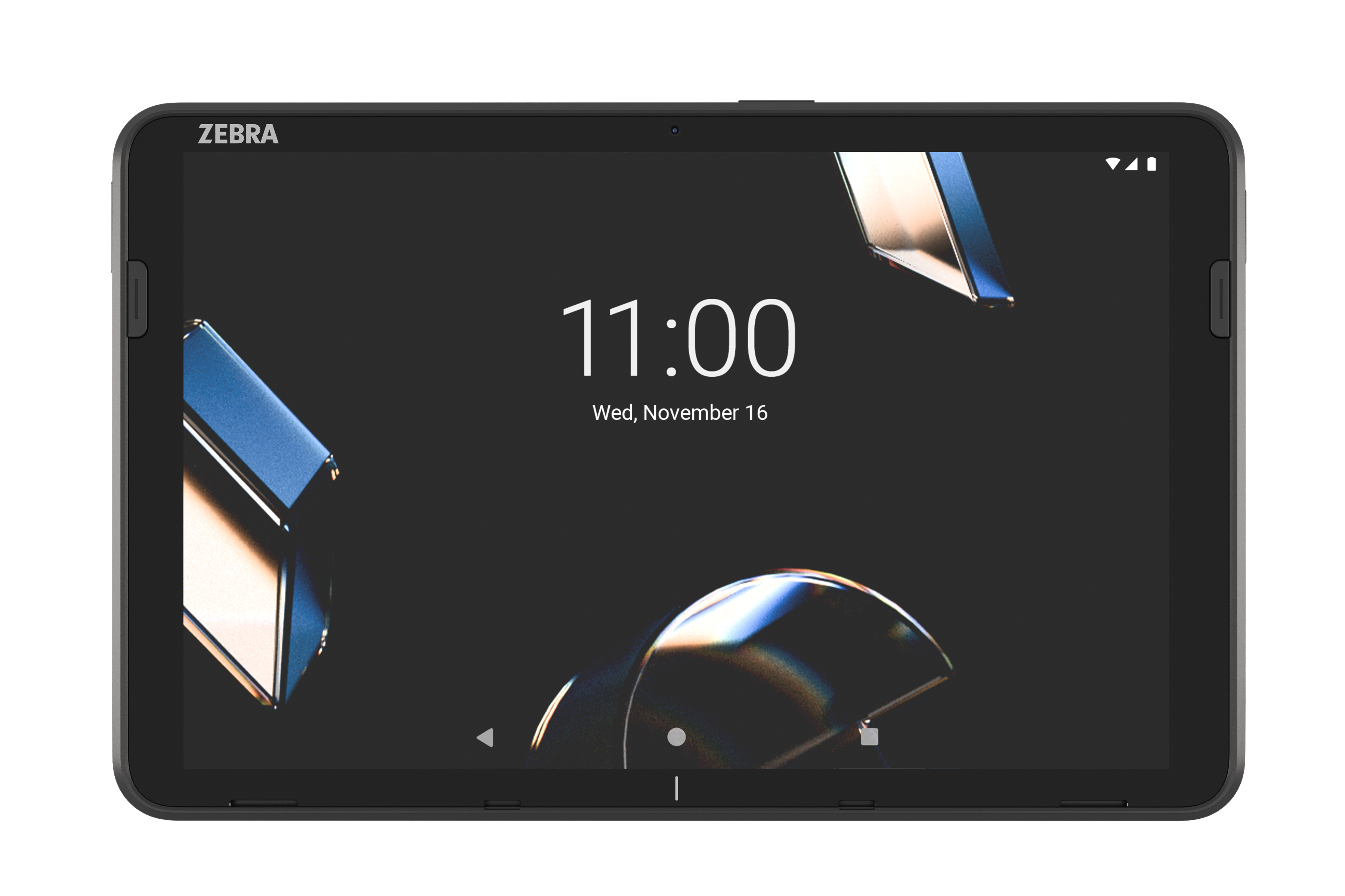 10-inch Zebra ET401 tablet facing front.