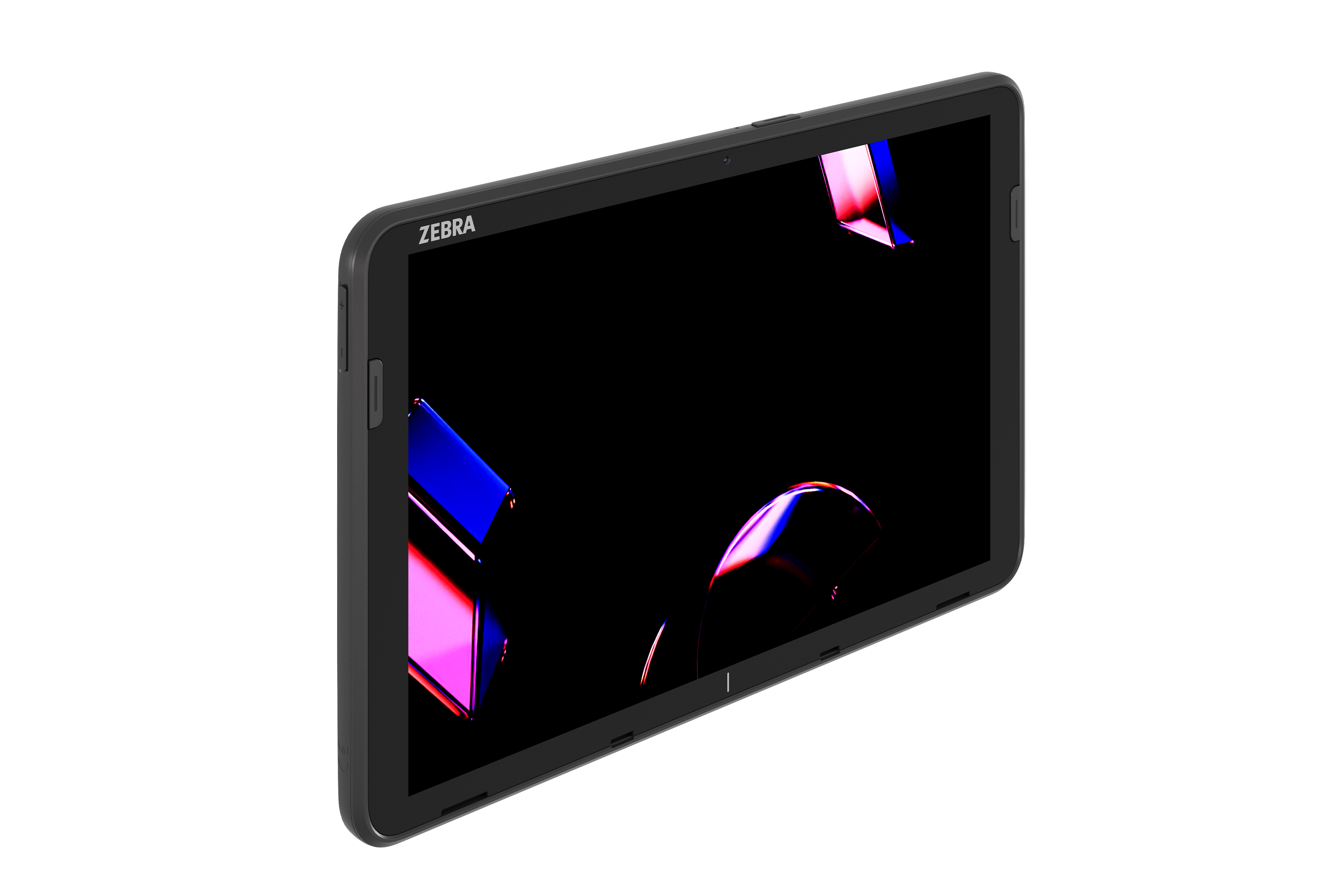 10-inch Zebra ET401 tablet facing front right.
