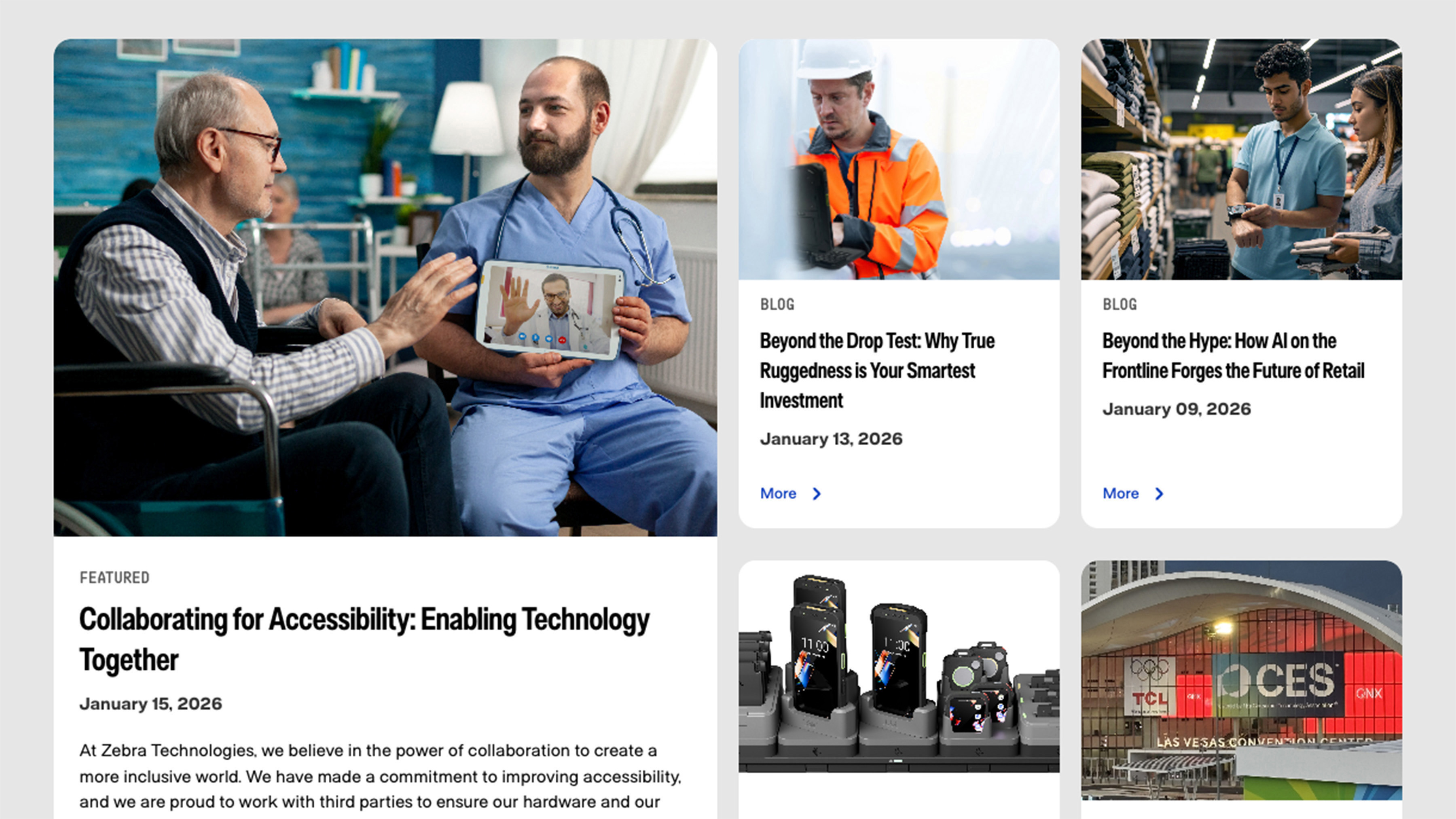 Zebra.com component featured articles