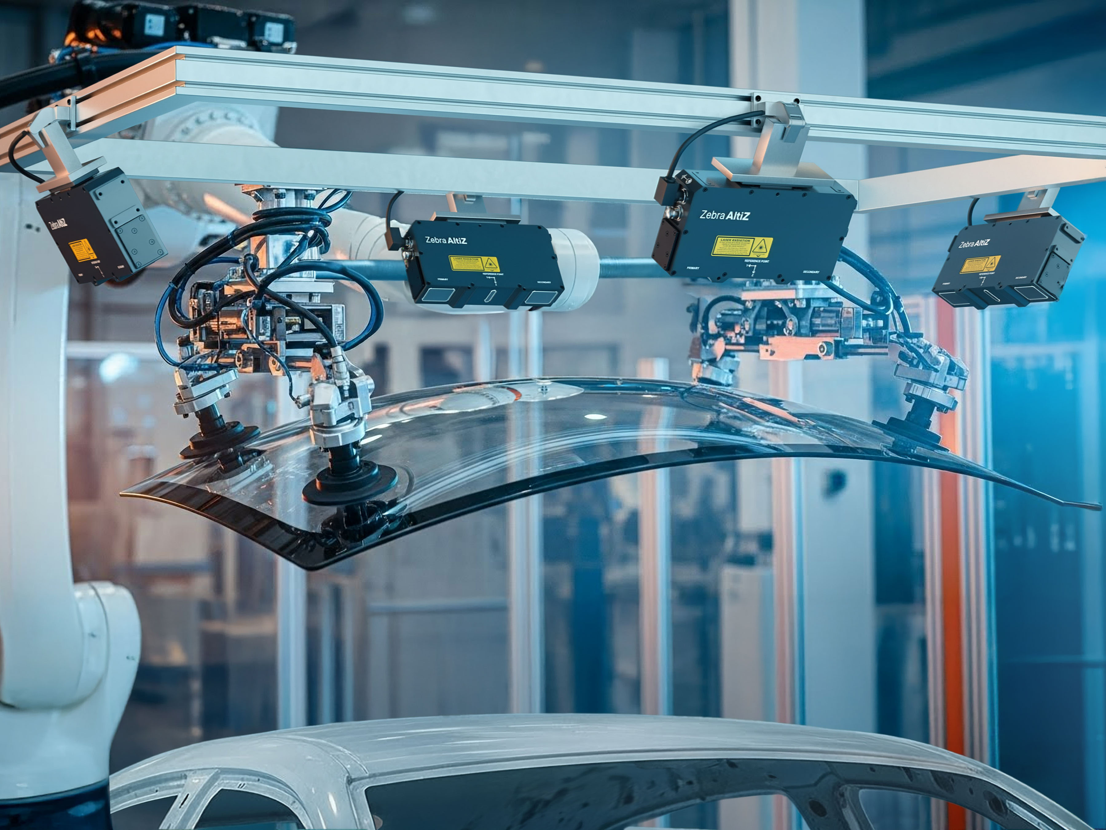 Zebra AltiZ 3D Profiler for Automotive Glass Mounting