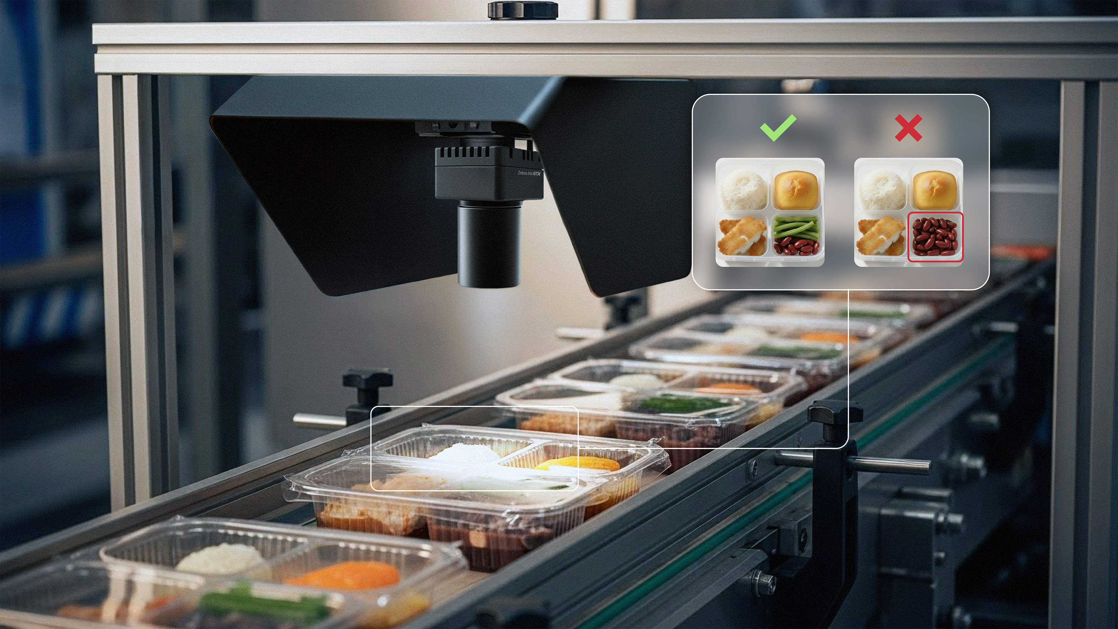 Zebra GTX Smart Camera for Food and Bev Meal Kit Inspection