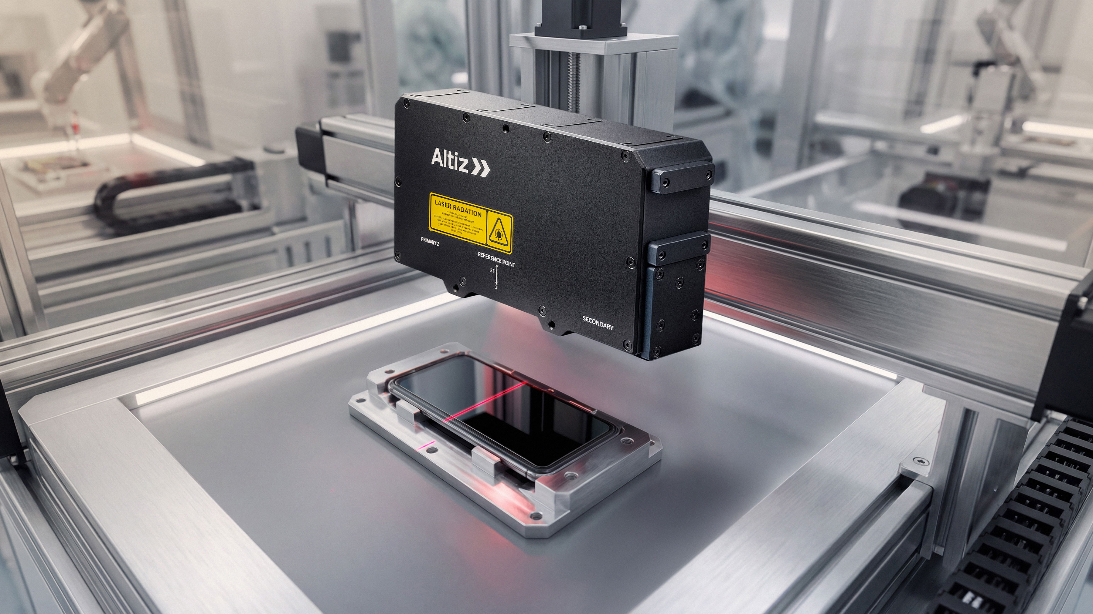 Zebra AltiZ Scanning Display Glass Assembly During Inspection