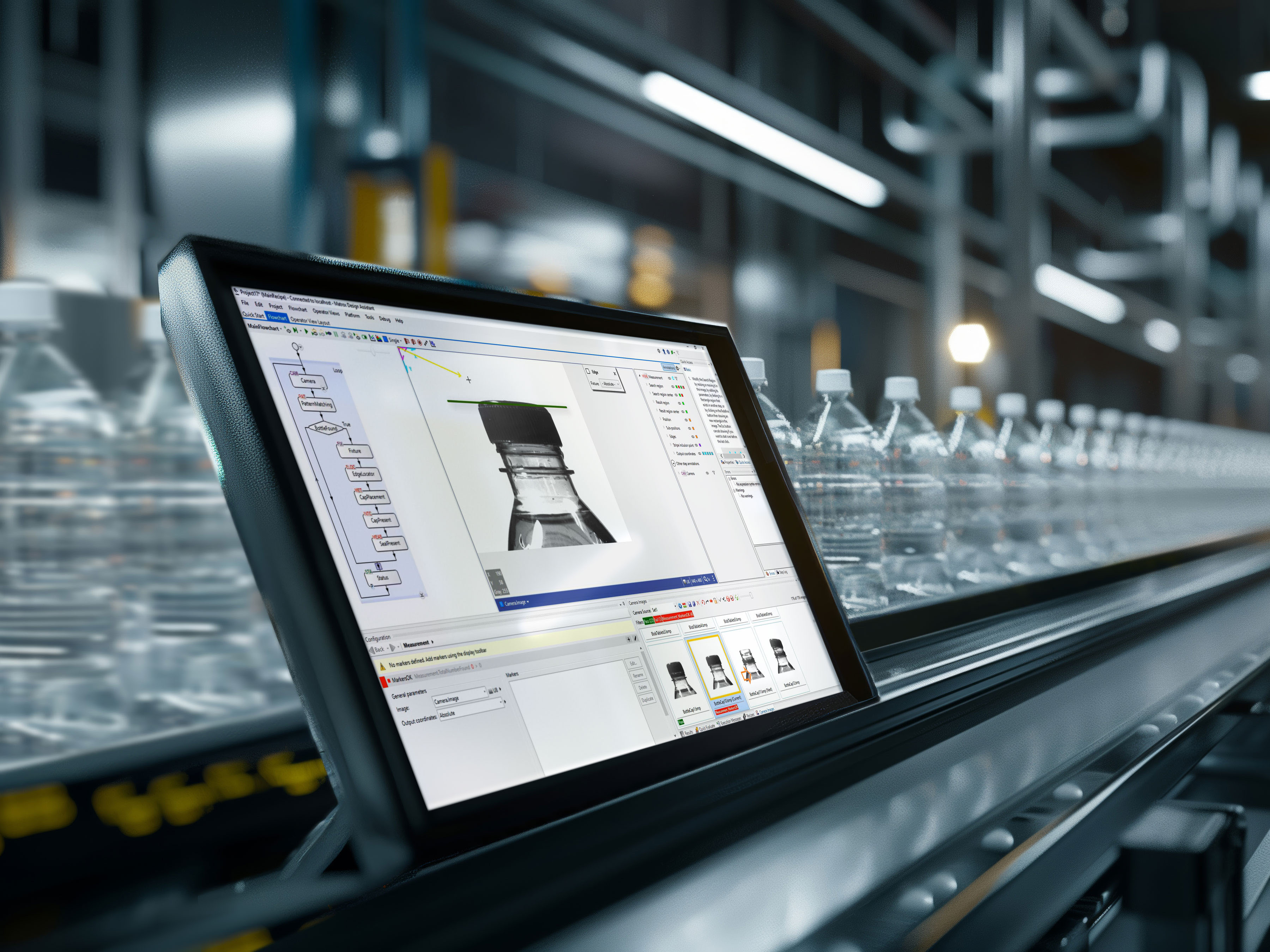 Aurora Design Assistant  on a computer screen in a packaging manfucturing facility.