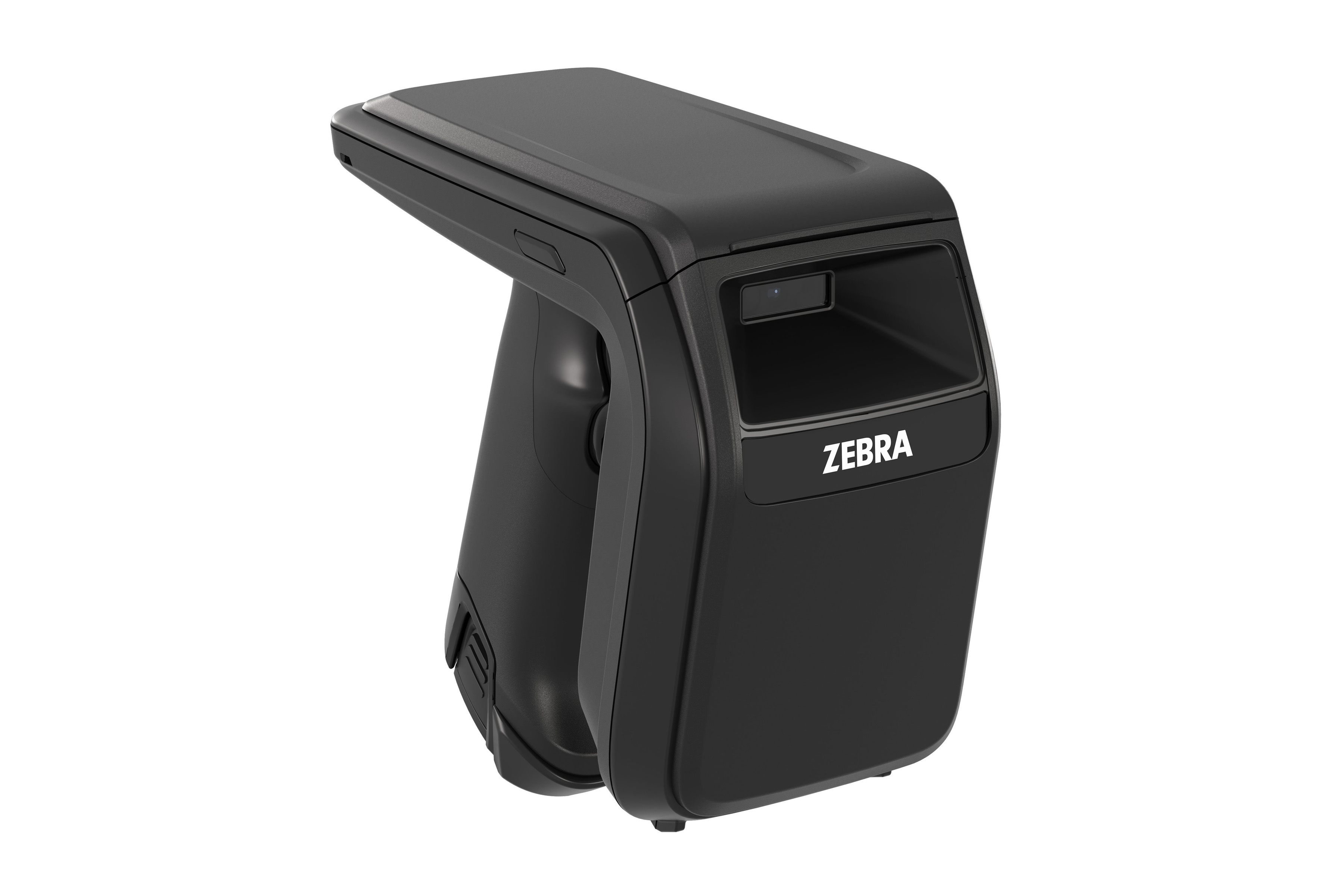 RFD40-M RFID handheld scanner facing front right.