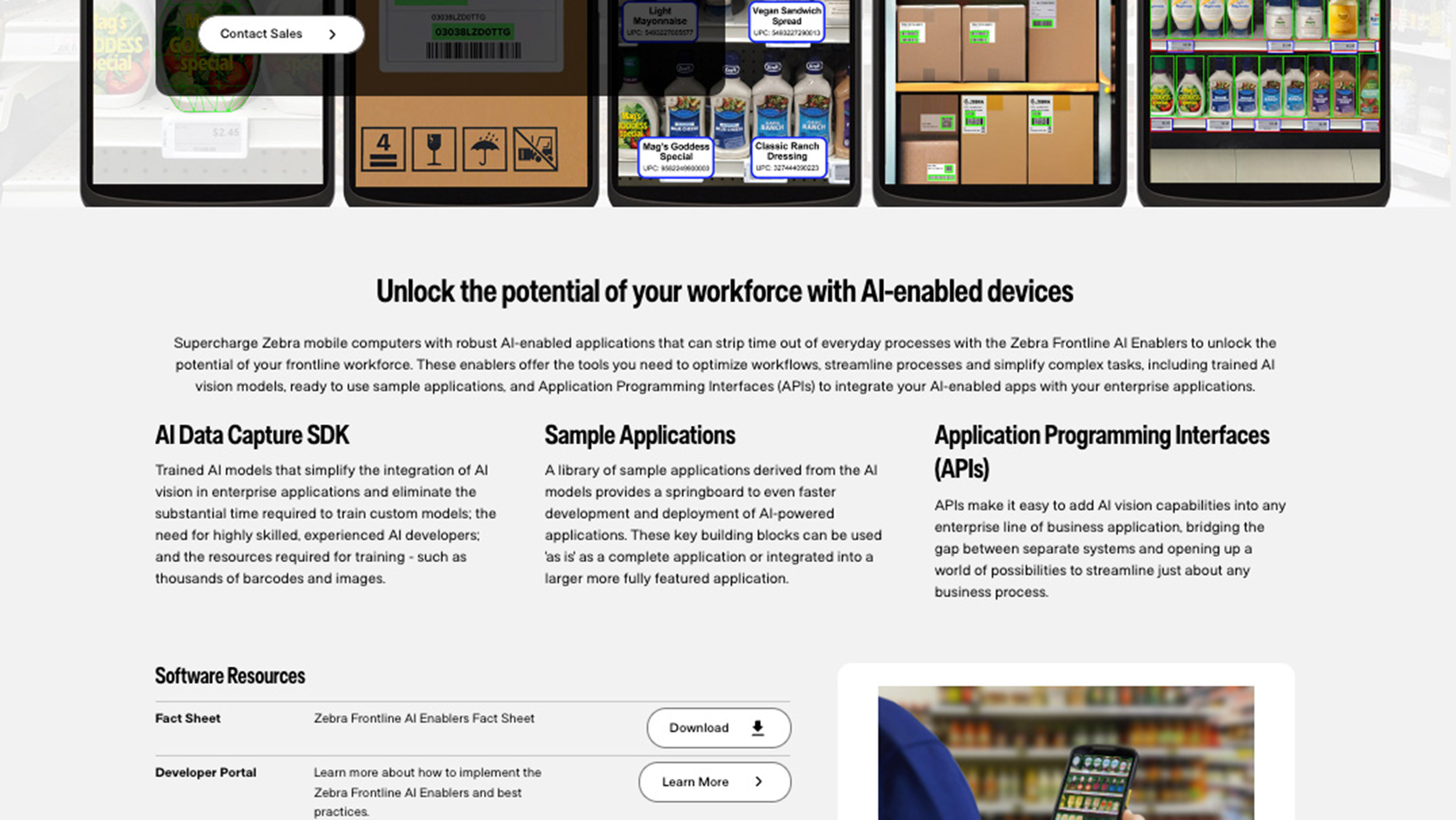 Zebra.com software detail page