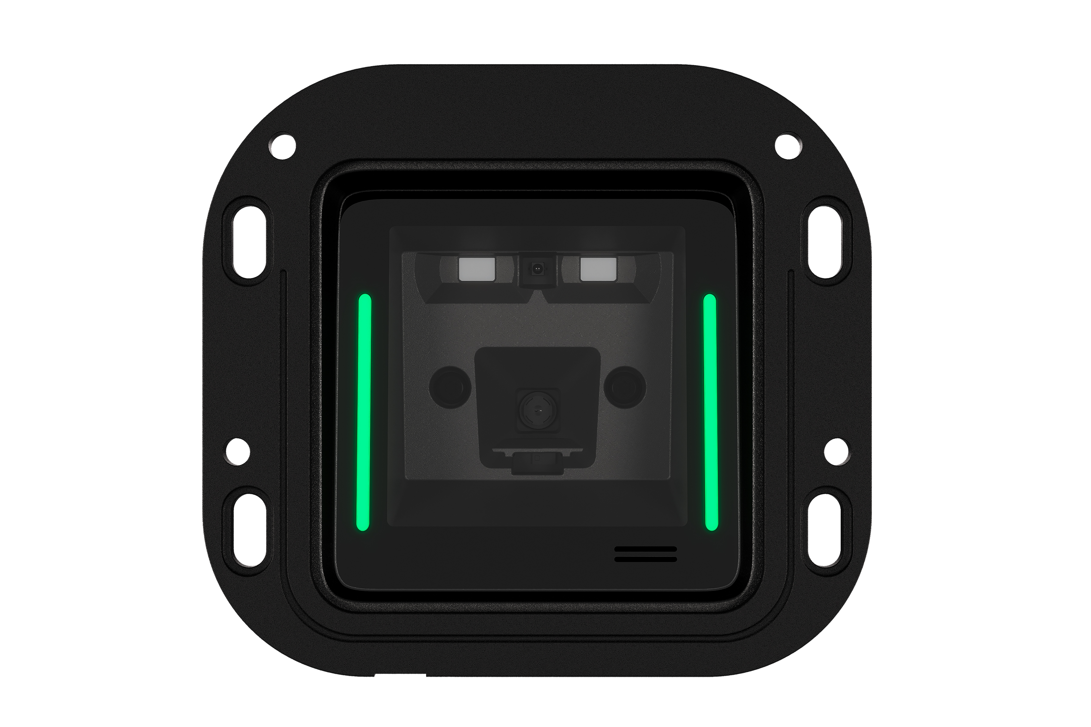 SP20 fixed scanner in flange facing front.