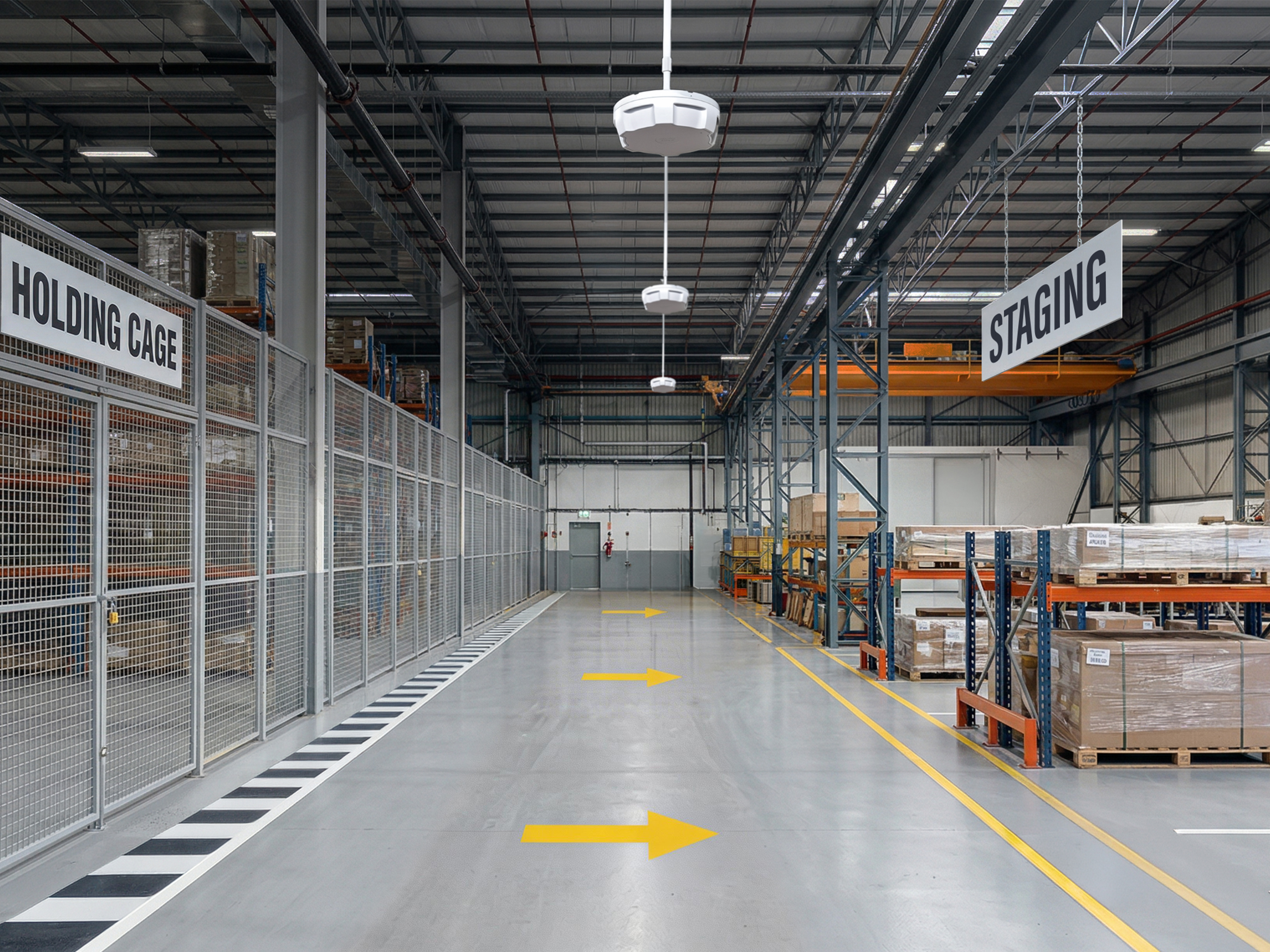 ATR7000 RFID Reader in a warehouse internal checkpoint.