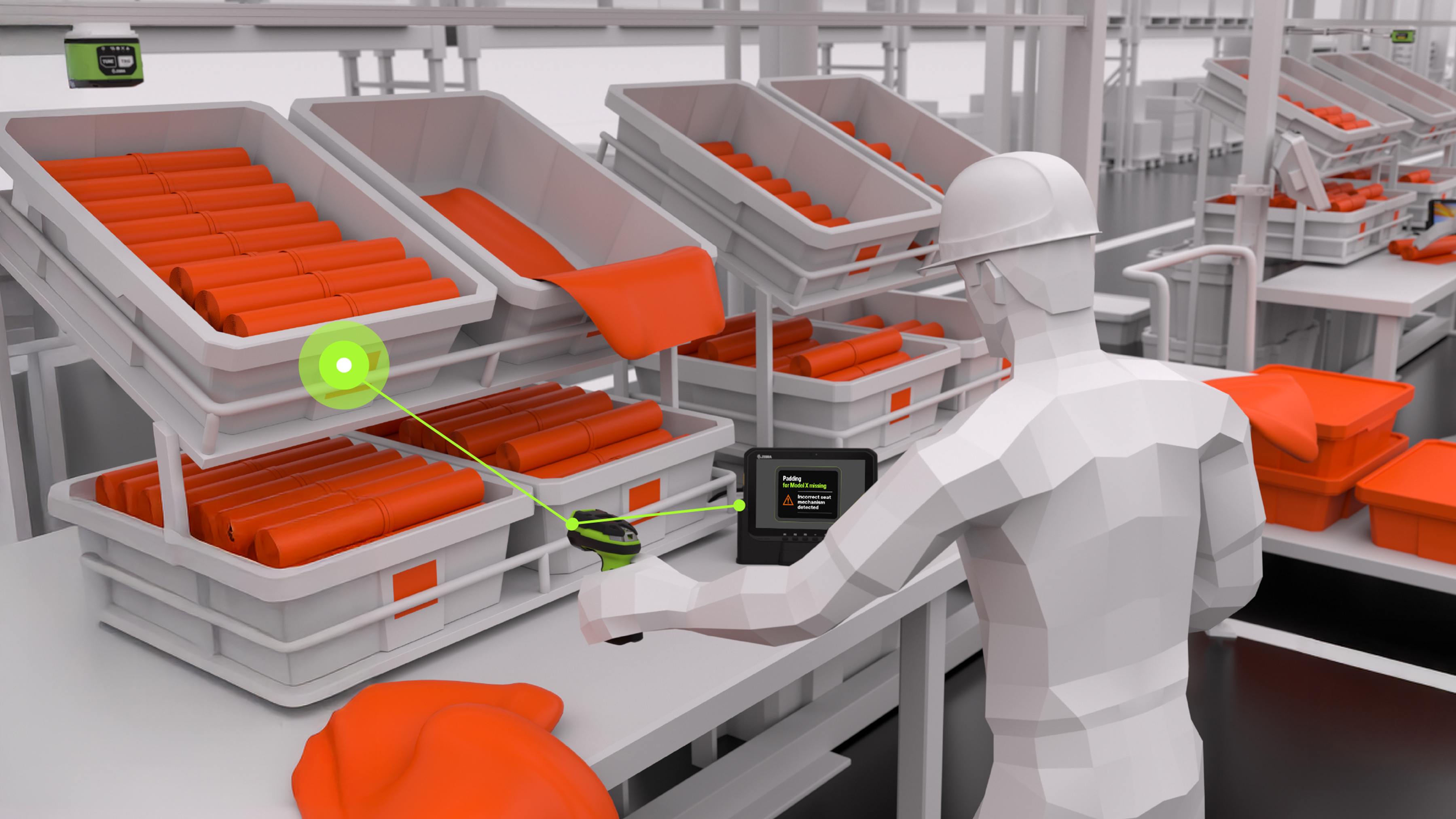 Scanning Parts to Identify Anomalies at the Station with the DS3600