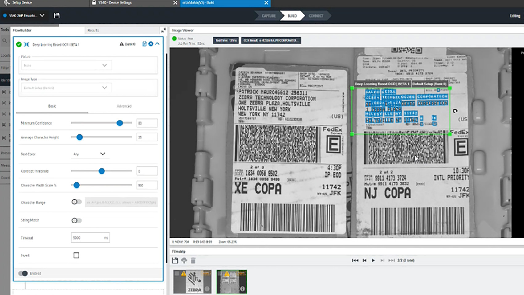 Optical character recognition OCR scan examples of difficult product labels using Deep Learning OCR