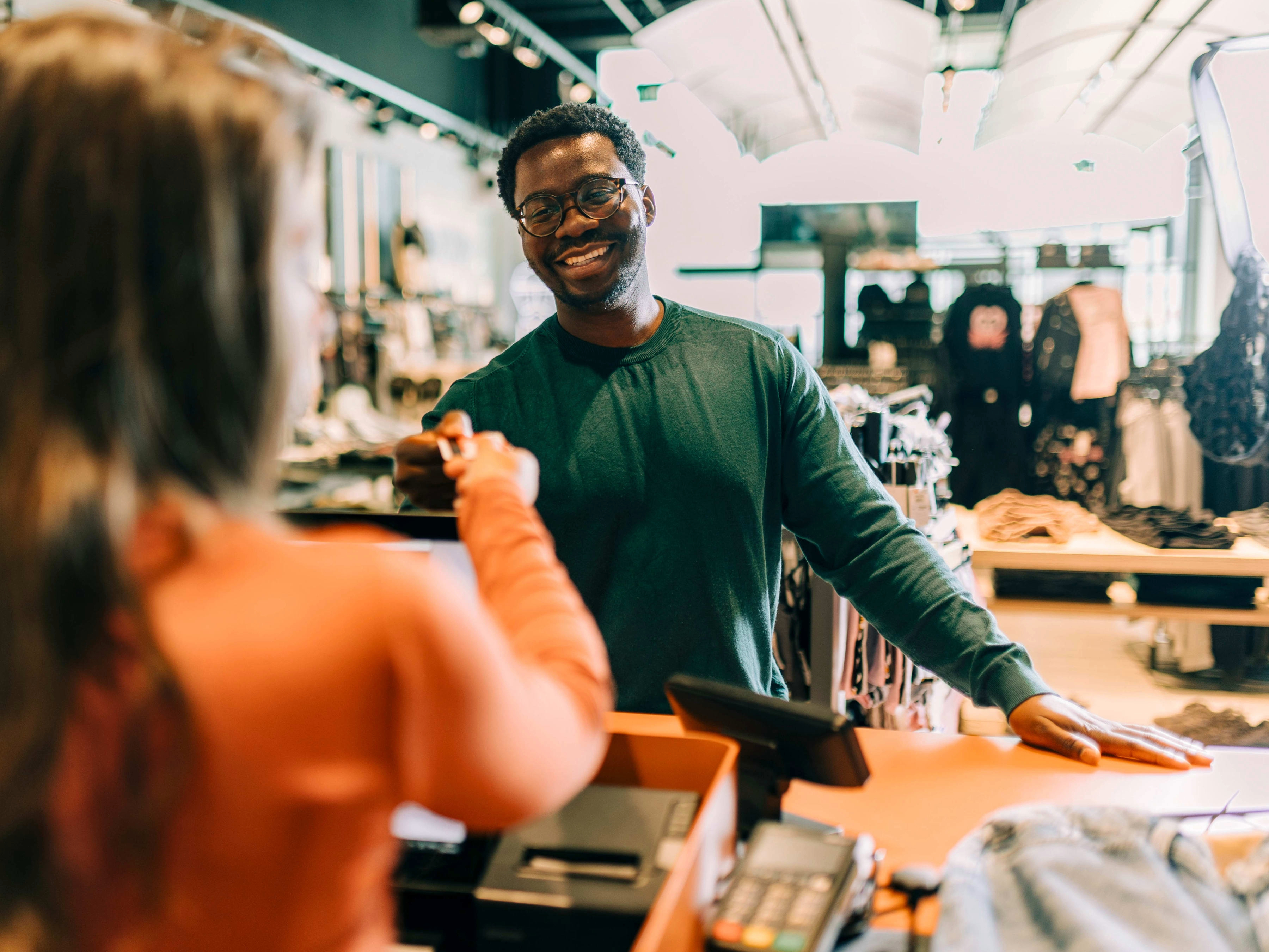 Lifestyle photo of retail setting
