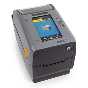 Impresora de escritorio ZD611R con RFID orientada hacia la derecha