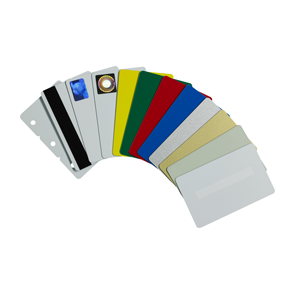 100 Magnetkarten schwarz PVC Zebra Card LOCO Plastikkarten Kartendrucker 