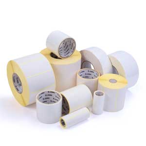 76 x 38mm Direct Thermal Labels with Perf 1,500 per roll for Zebra type printer.