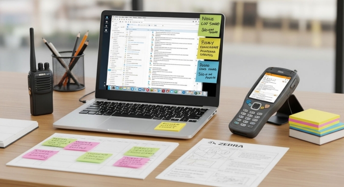 Zebra mobile computer integrated with retail management system