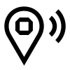 Lokalisierungstechnologien – Blaues Symbol