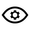 Industrielle Machine Vision – Blaues Symbol