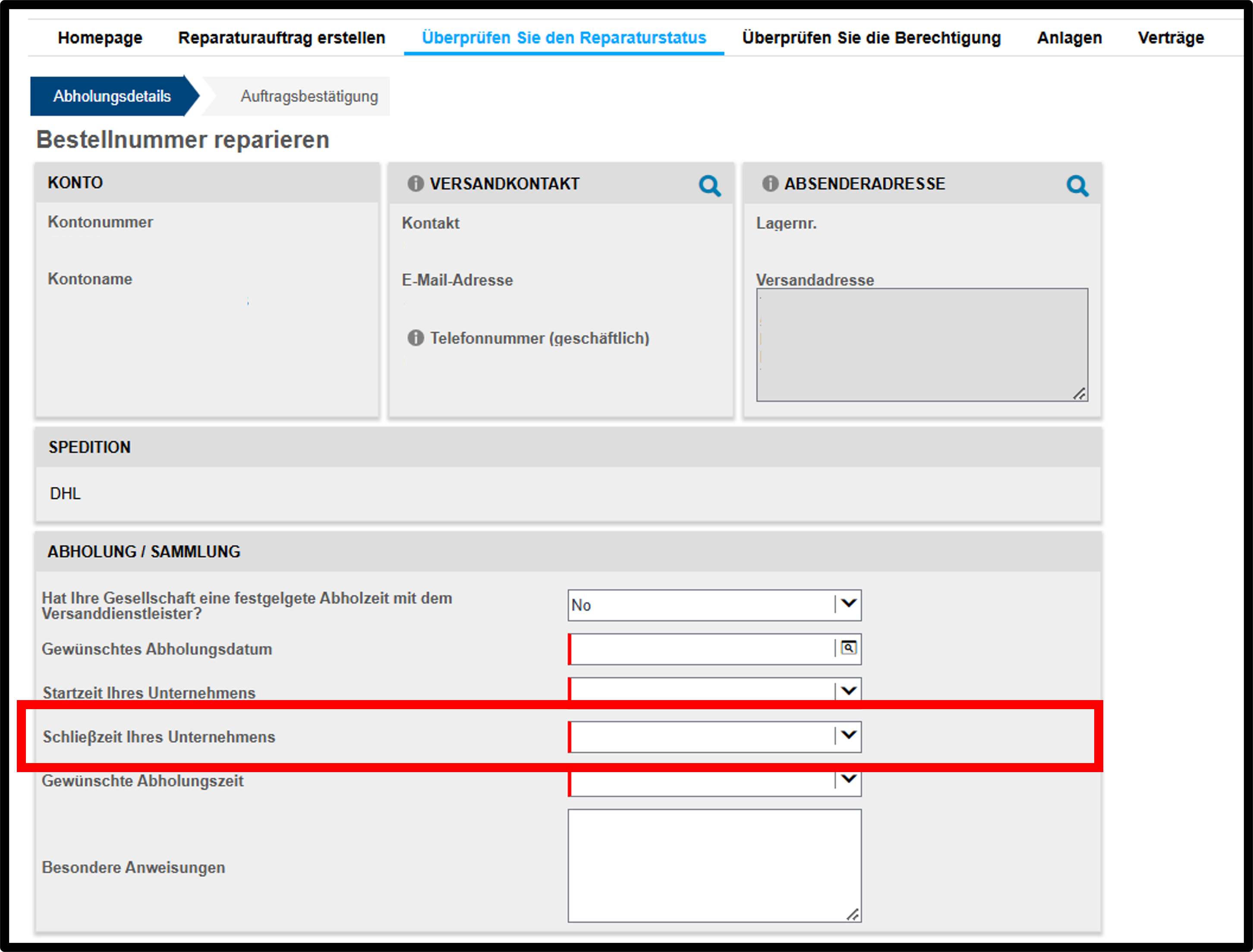 Versandetikett erstellen – Screenshot 10
