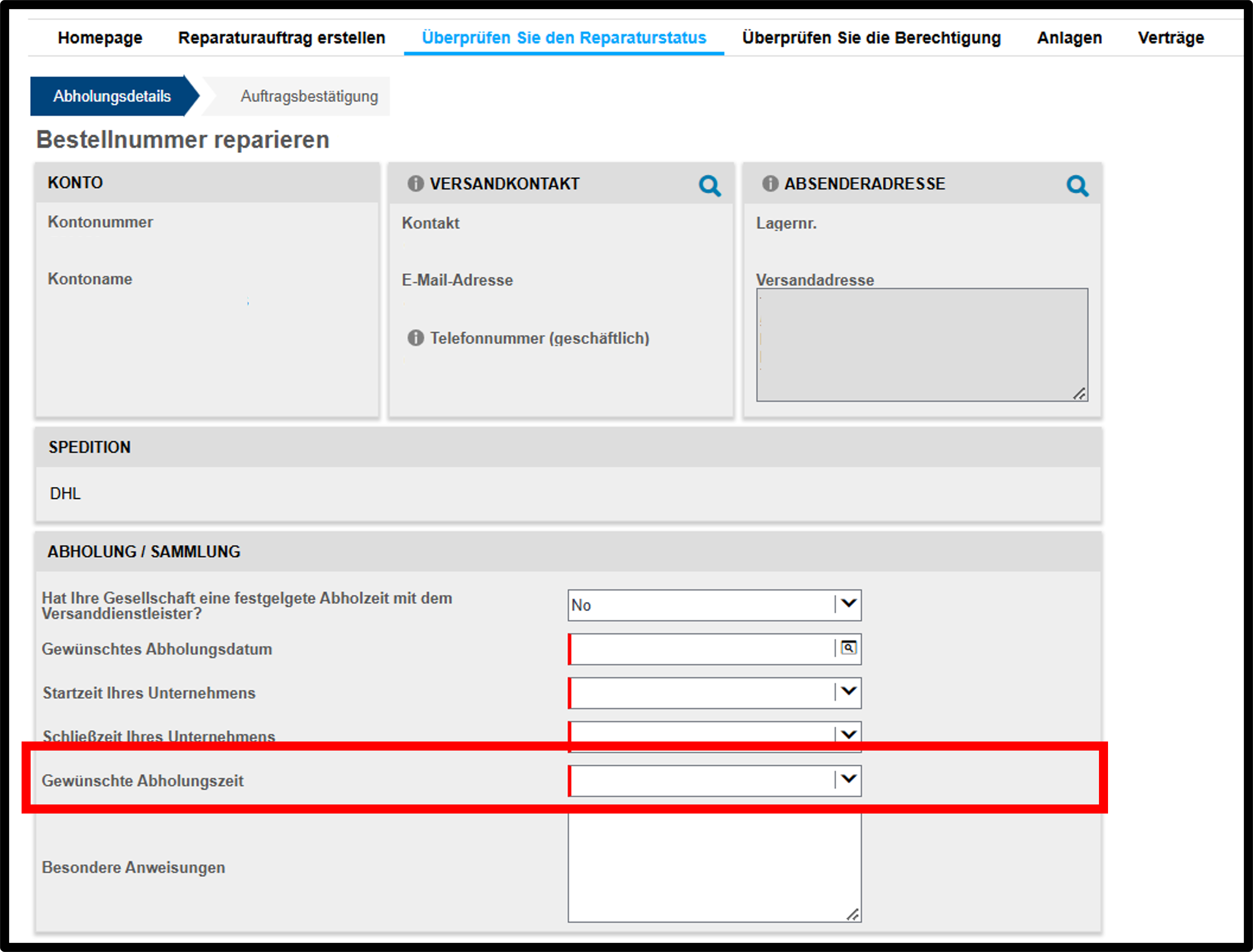 Versandetikett erstellen – Screenshot 11