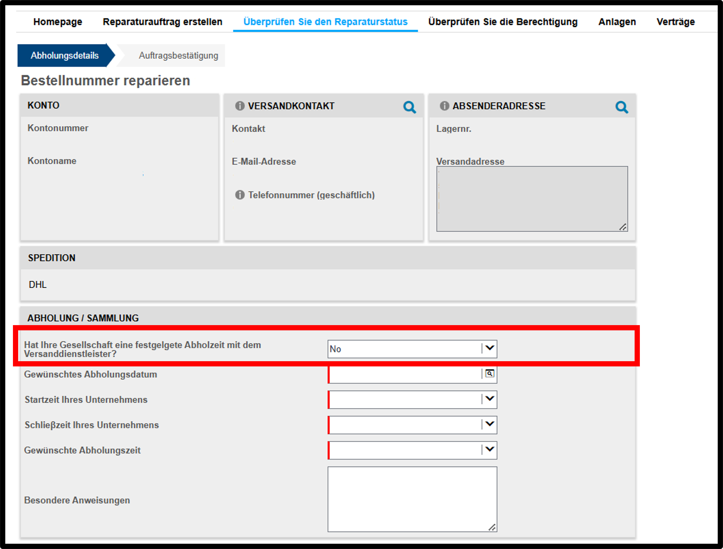 Versandetikett erstellen – Screenshot 7