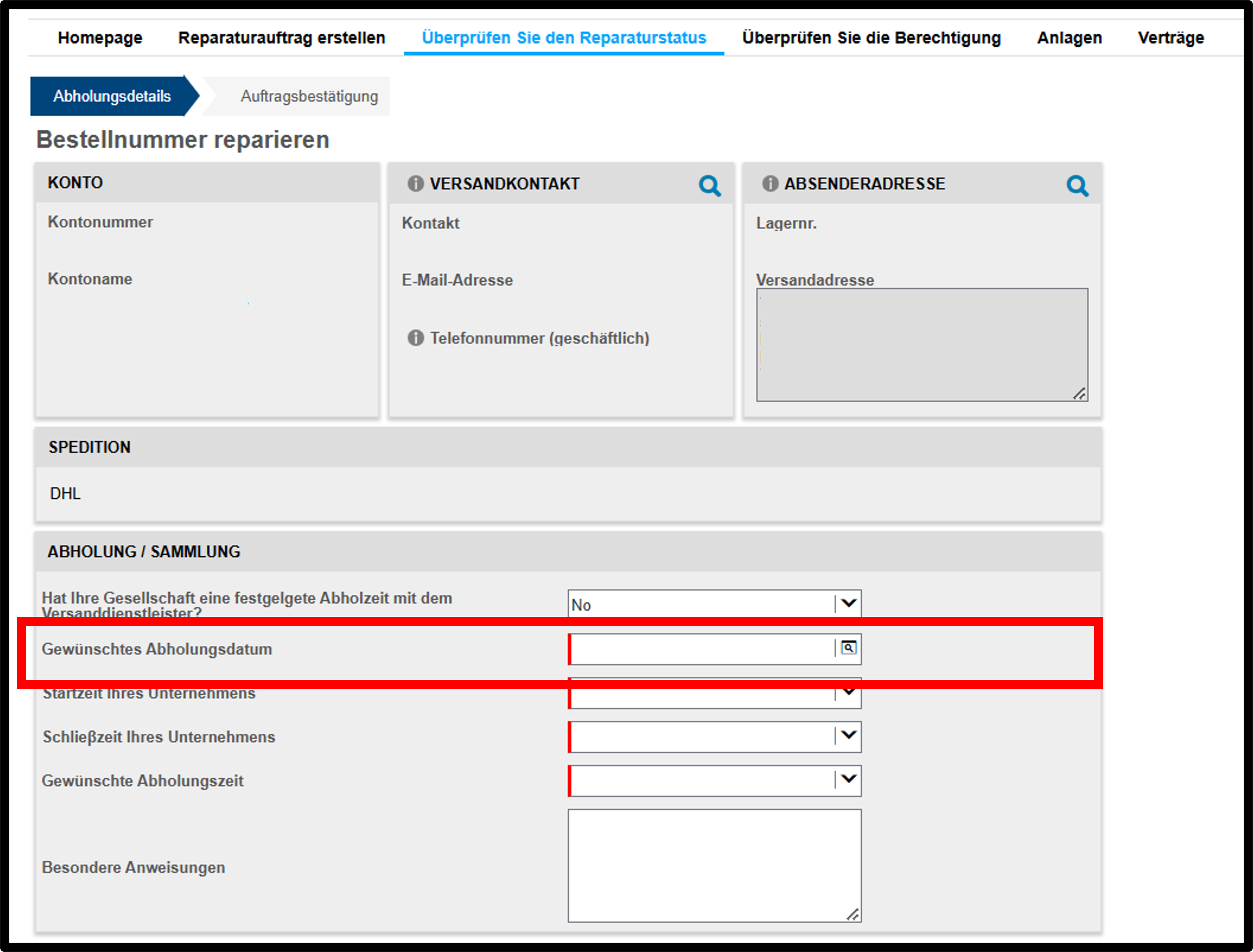 Versandetikett erstellen – Screenshot 8