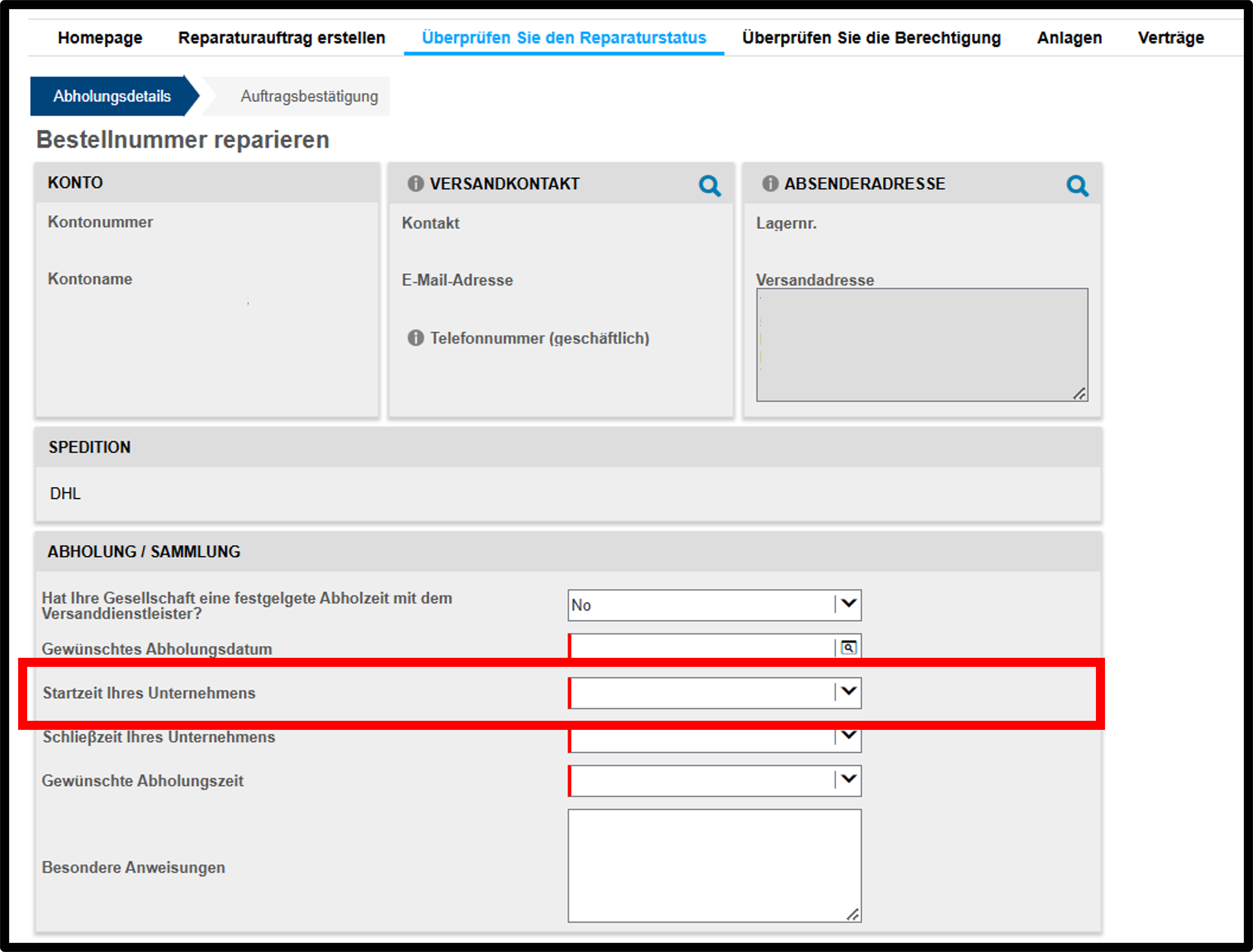 Versandetikett erstellen – Screenshot 9