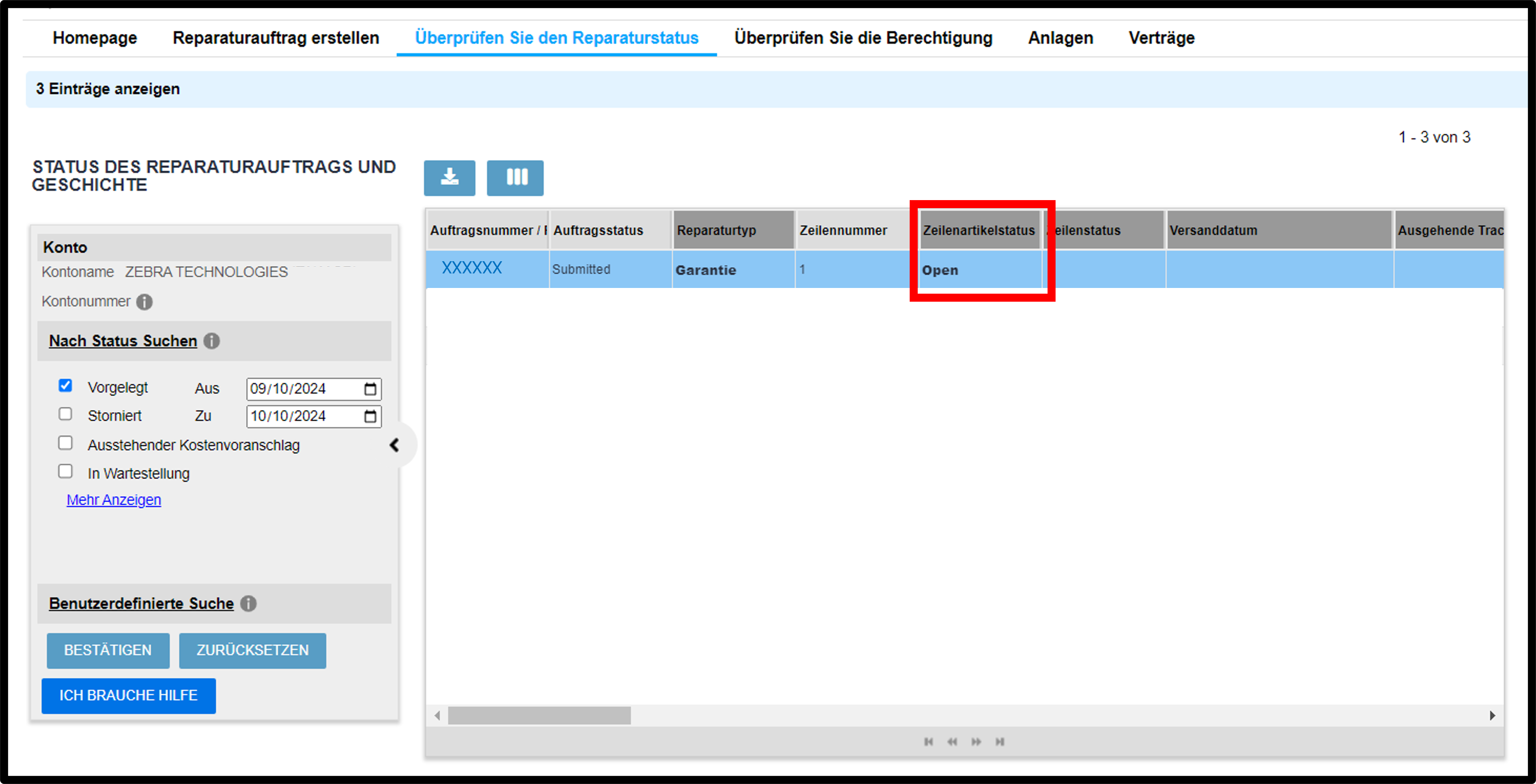 Einführung in das Reparaturportal – Screenshot 8