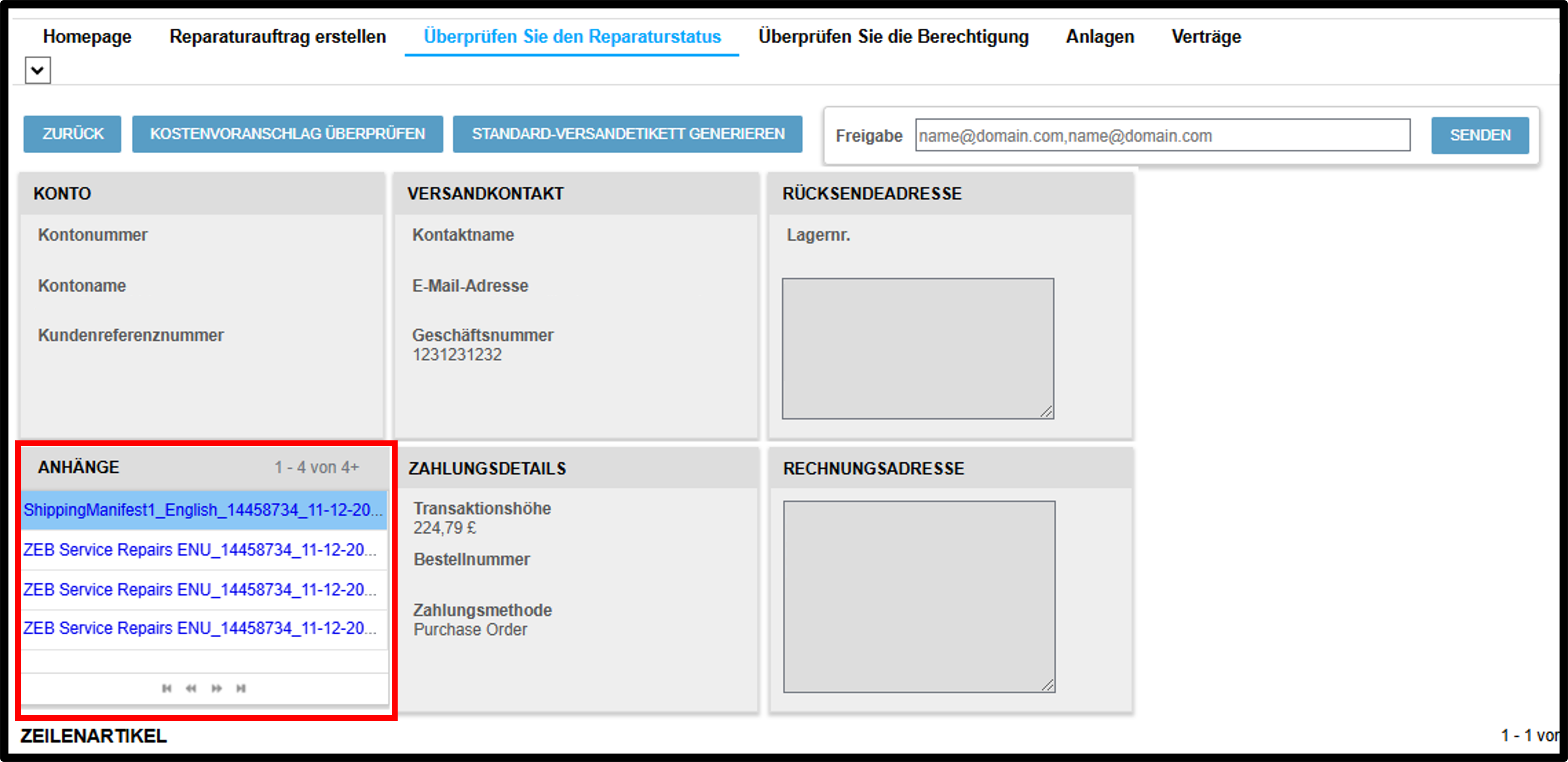 Ein Angebot verwalten – Screenshot 5