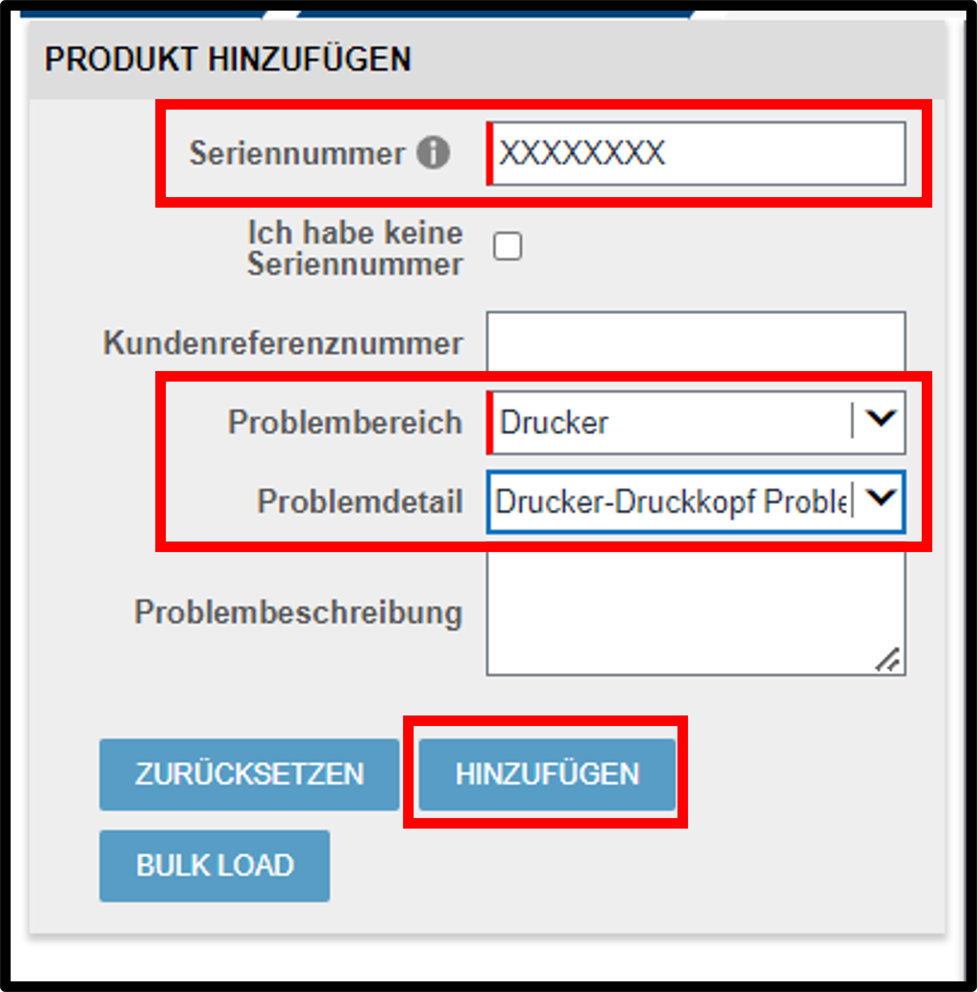 Drucker-Garantieanspruch – Screenshot 3