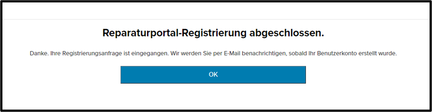 Registrierung für Kunden – Screenshot 8