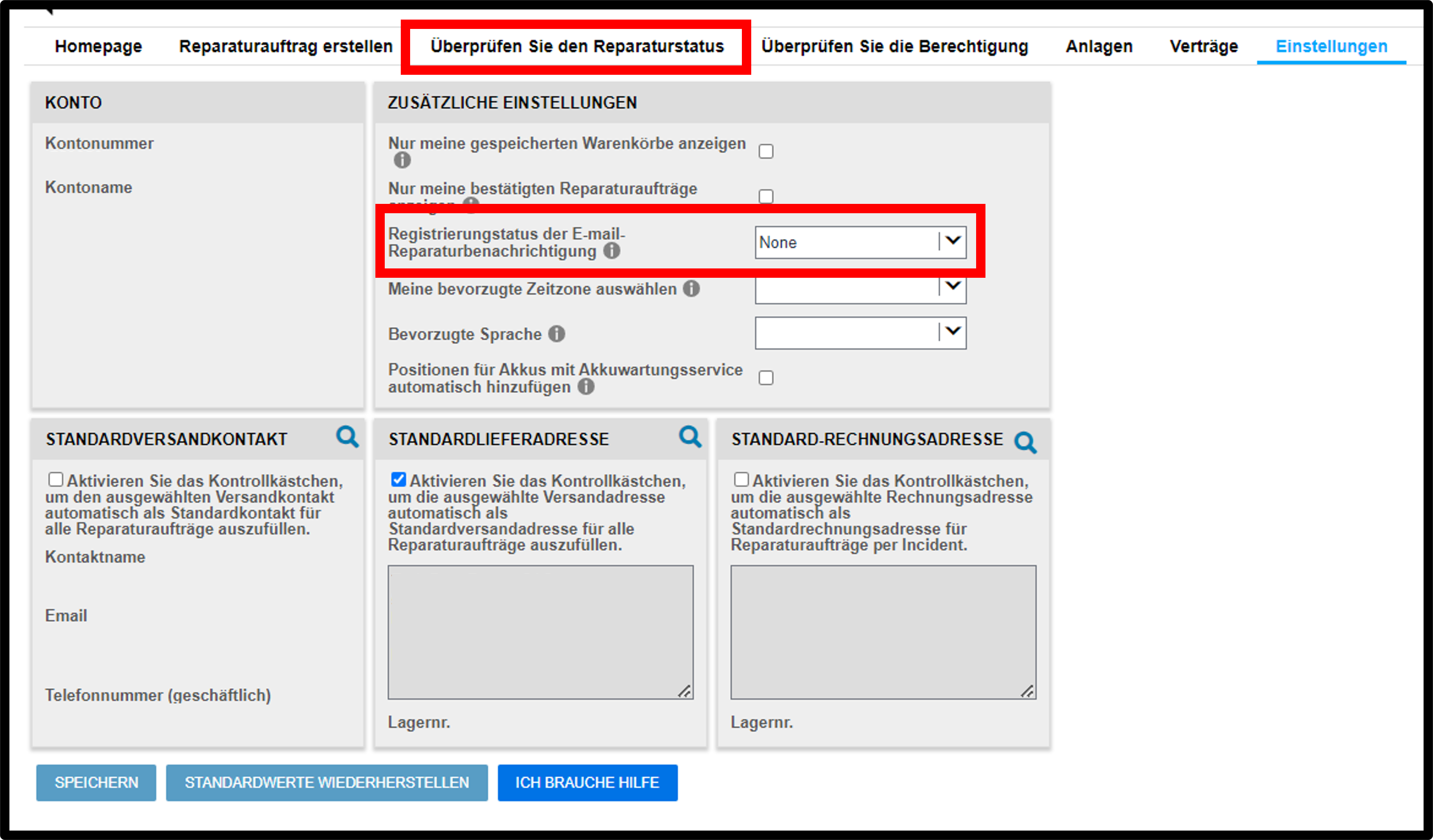 Benutzereinstellungen Reparaturanleitungen – Screenshot 6