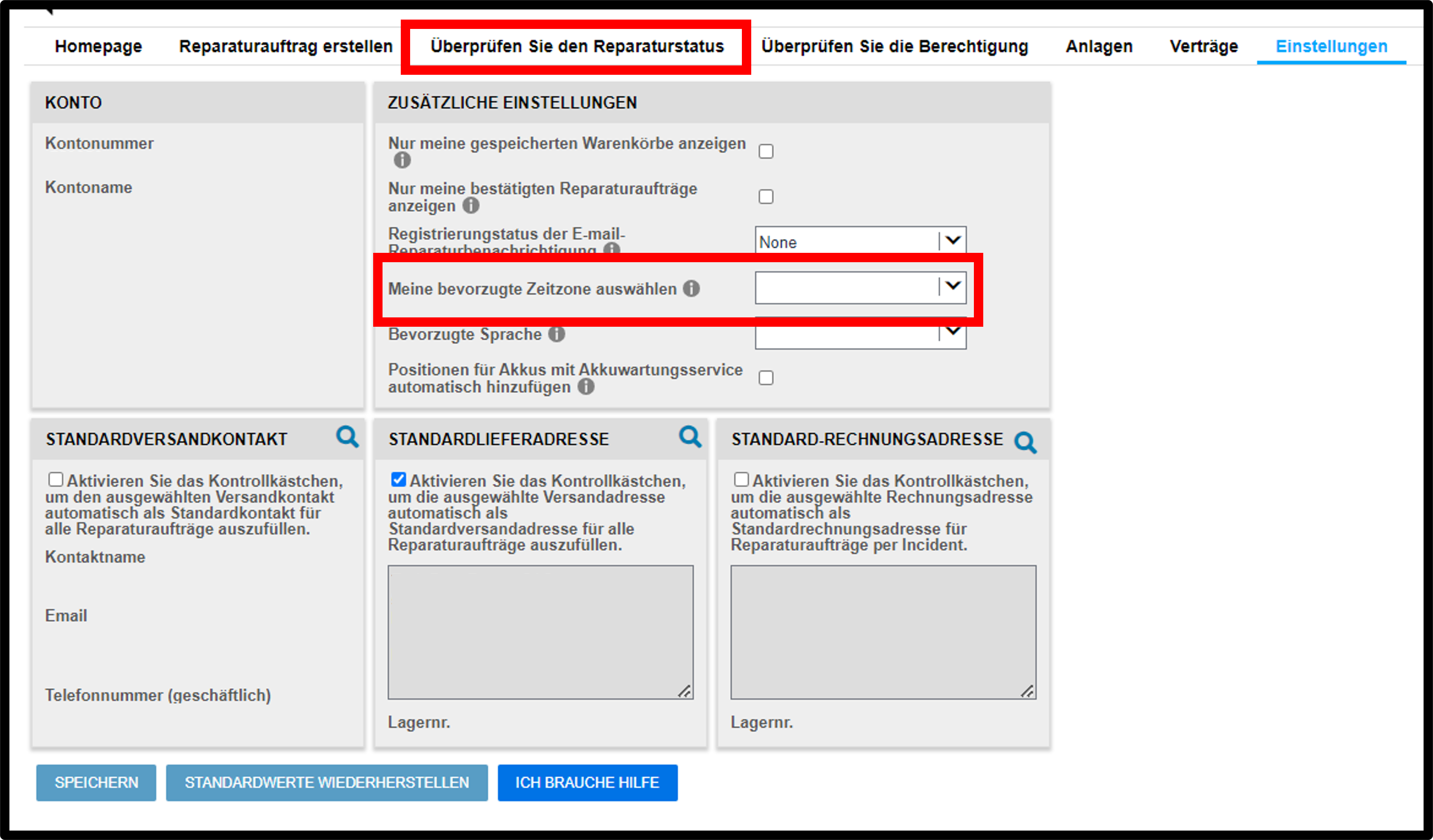 Benutzereinstellungen Reparaturanleitungen – Screenshot 7