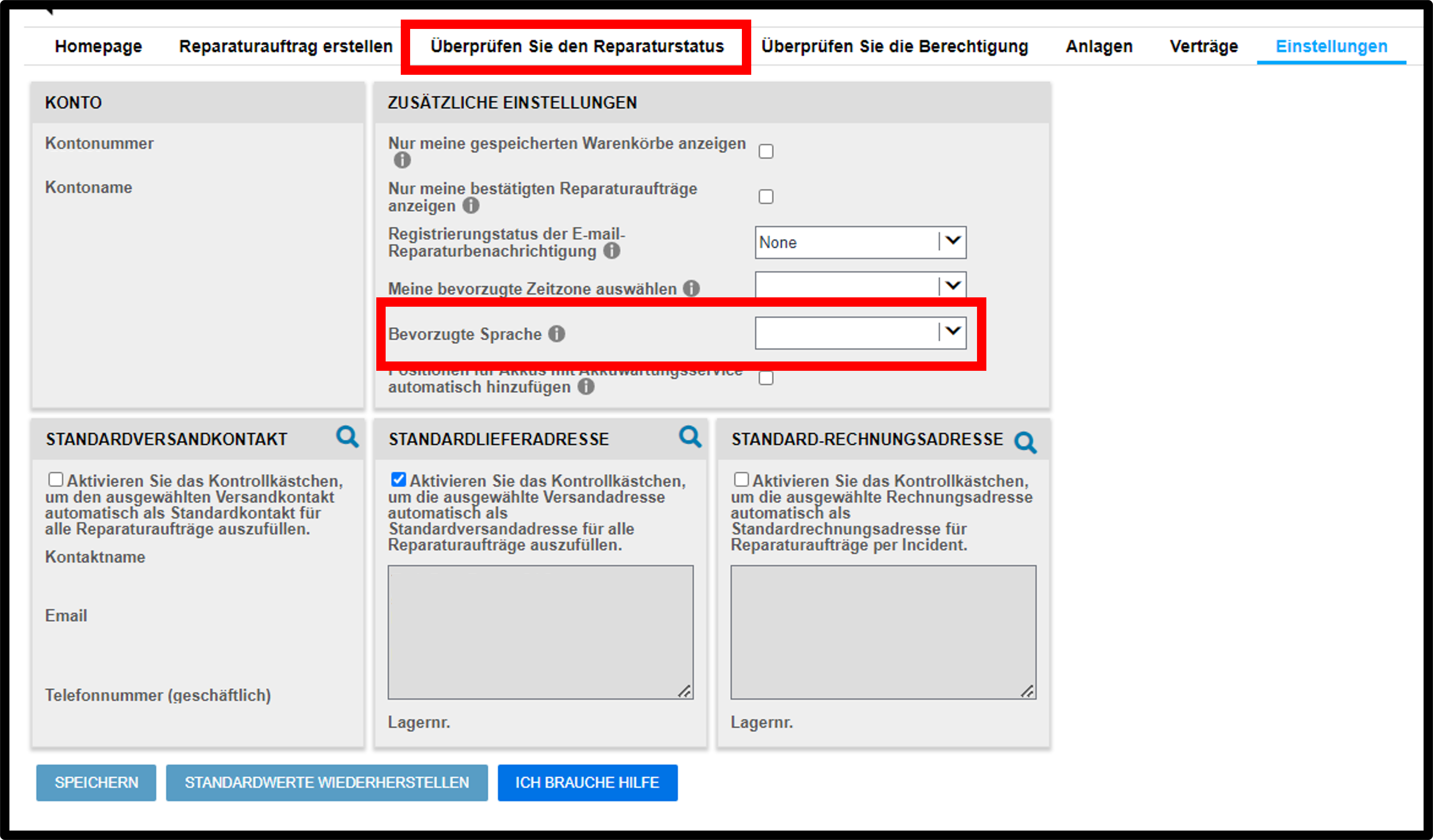 Benutzereinstellungen Reparaturanleitungen – Screenshot 8