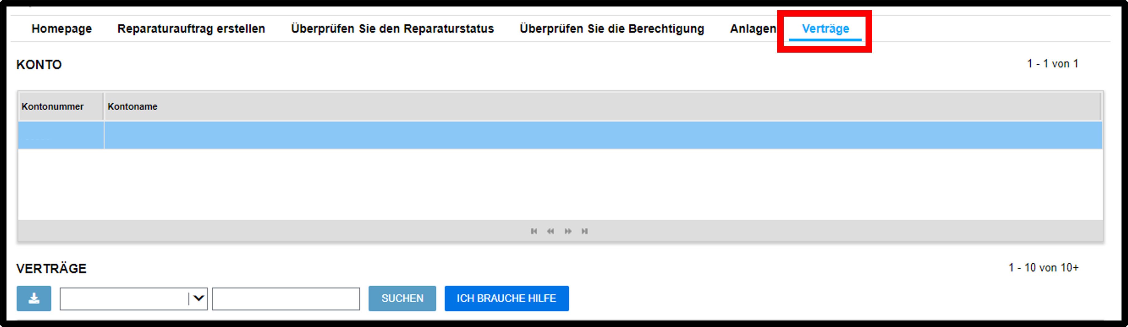 Kontaktdetails anzeigen – Screenshot 1